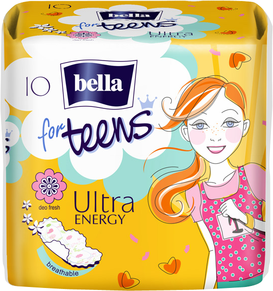Гігієнічні прокладки Bella for Teens Ultra Energy, 10 шт. - фото 1