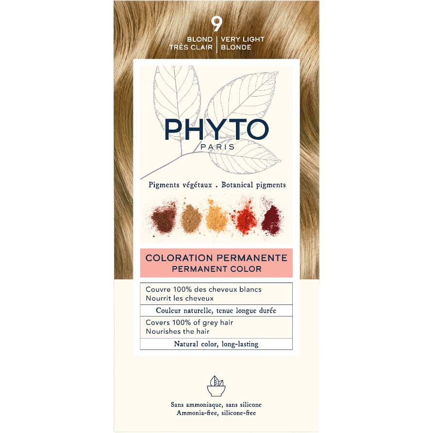 Крем-фарба для волосся Phyto Phytocolor, відтінок 9 (блонд), 112 мл (РН10015) - фото 1