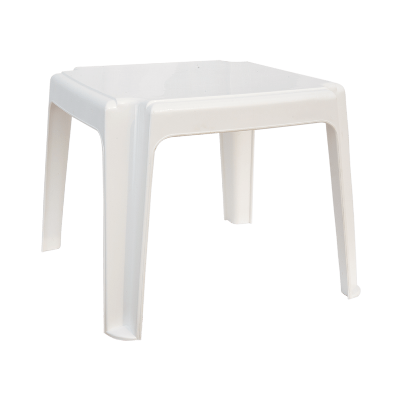 Стіл для шезлонгу Irak Plastik, 45х45 см, білий (HS300) - фото 1
