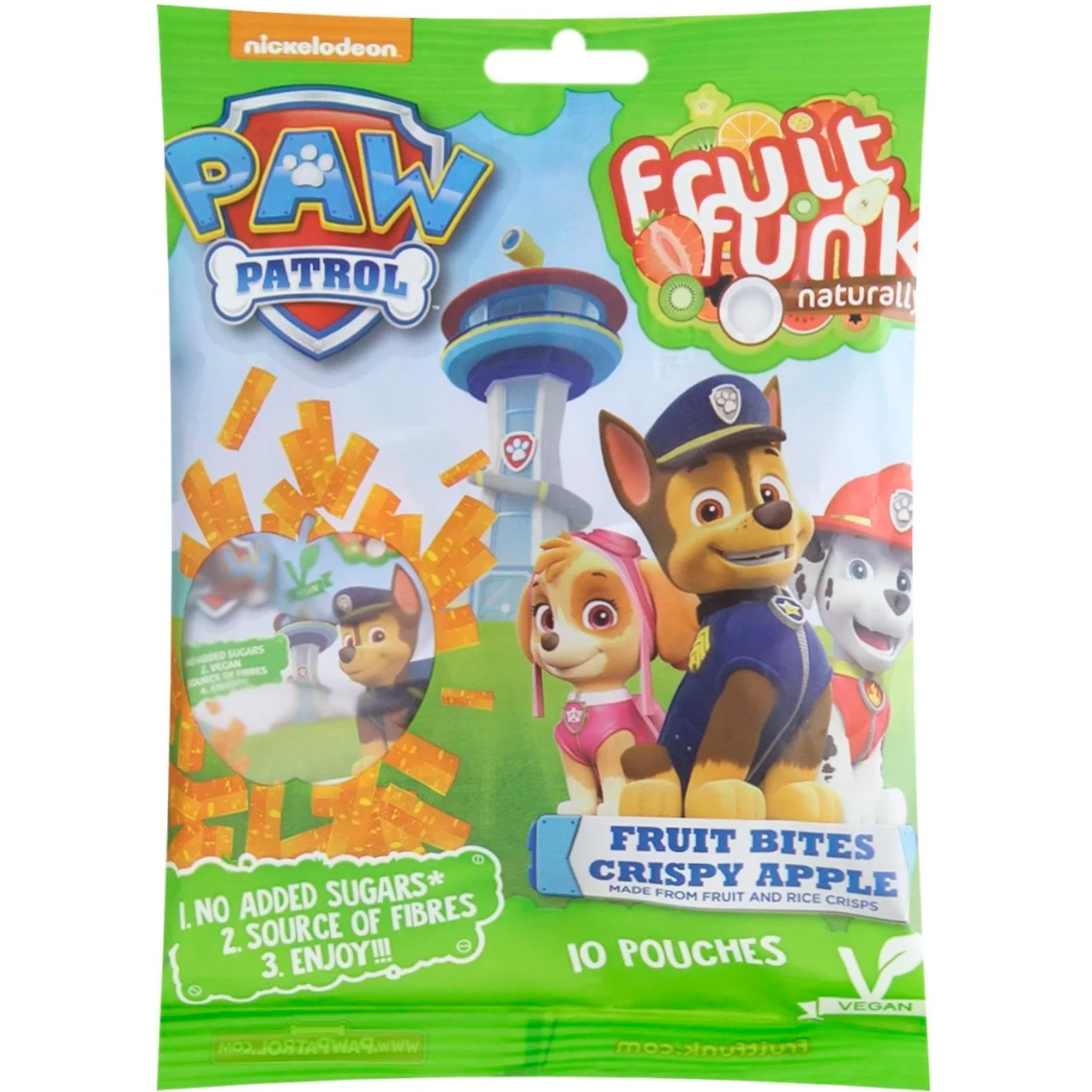 Жувальні цукерки Fruit Funk Paw Patrol яблучні смужки з хрустким рисом 100 г - фото 1