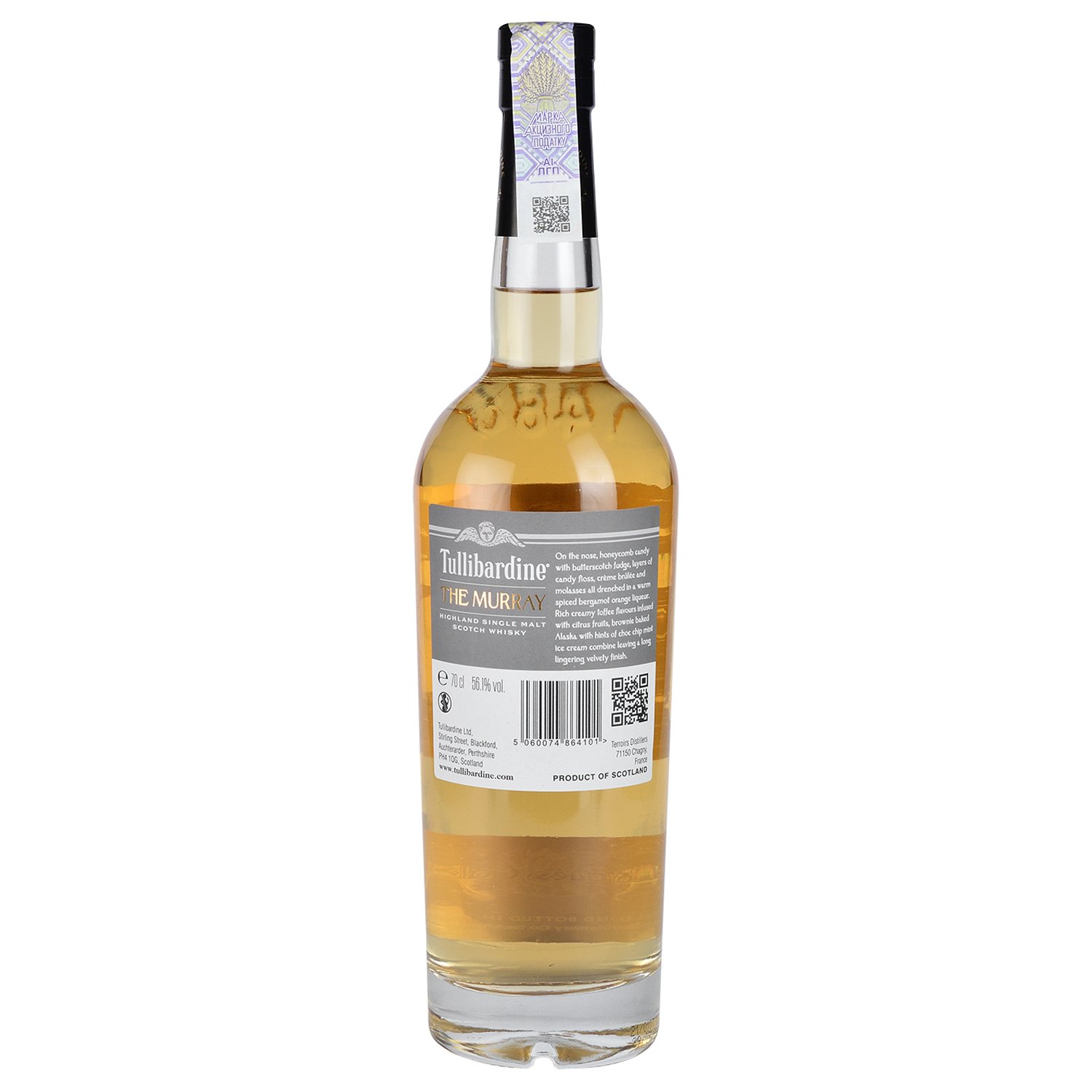 Виски Tullibardine The Murray Single Malt Scotch Whisky 2008 56.1% 0.7 л в подарочной упаковке - фото 3