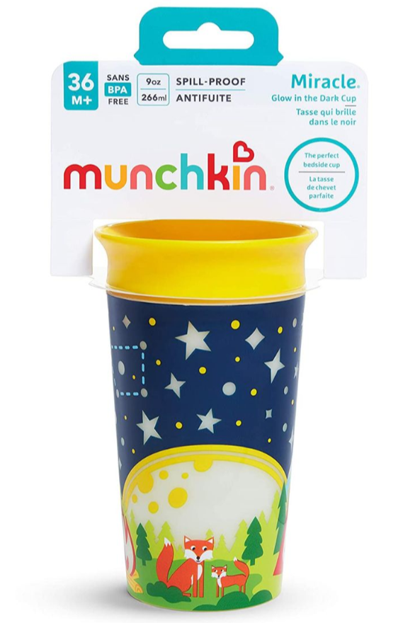 Чашка непроливная Munchkin Miracle 360 Glow in the Dark, 266 мл, желтый, 266 мл (21193.02) - фото 5