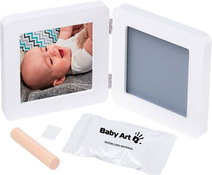 Двойная рамка Baby Art, белая с многоцветными подложками и отпечатком (3601097100) - фото 5