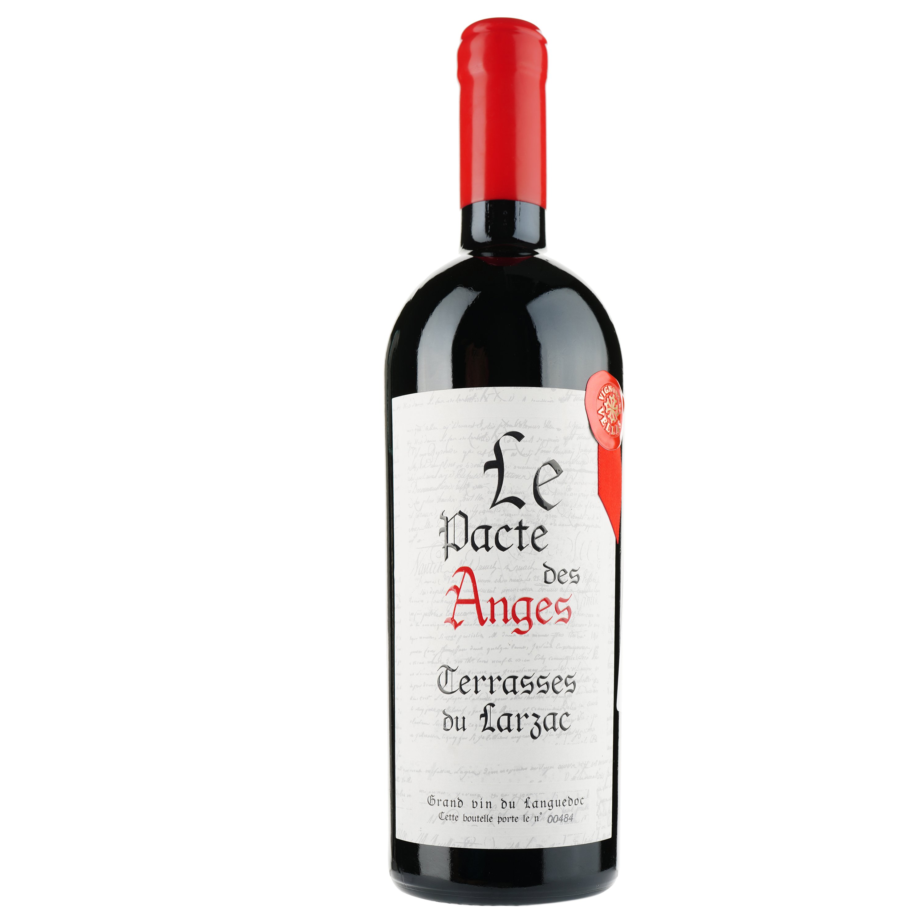 Вино Le Pacte Des Anges AOP Terrases du Larzac 2020, червоне, сухе, 0,75 л - фото 1