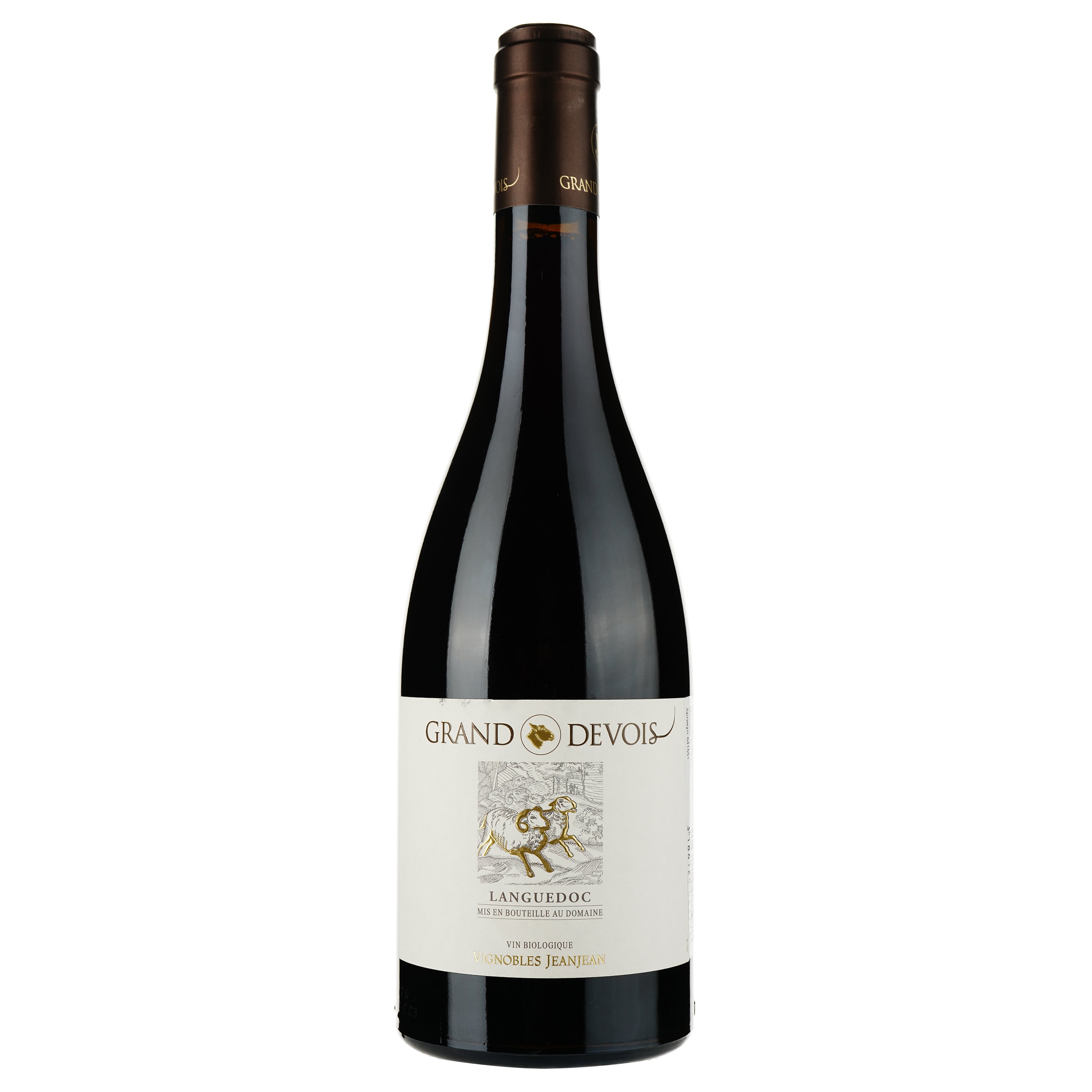 Вино Vignobles Jeanjean Languedoc Grand Devois Bio 2020 червоне сухе 0.75 л - фото 1