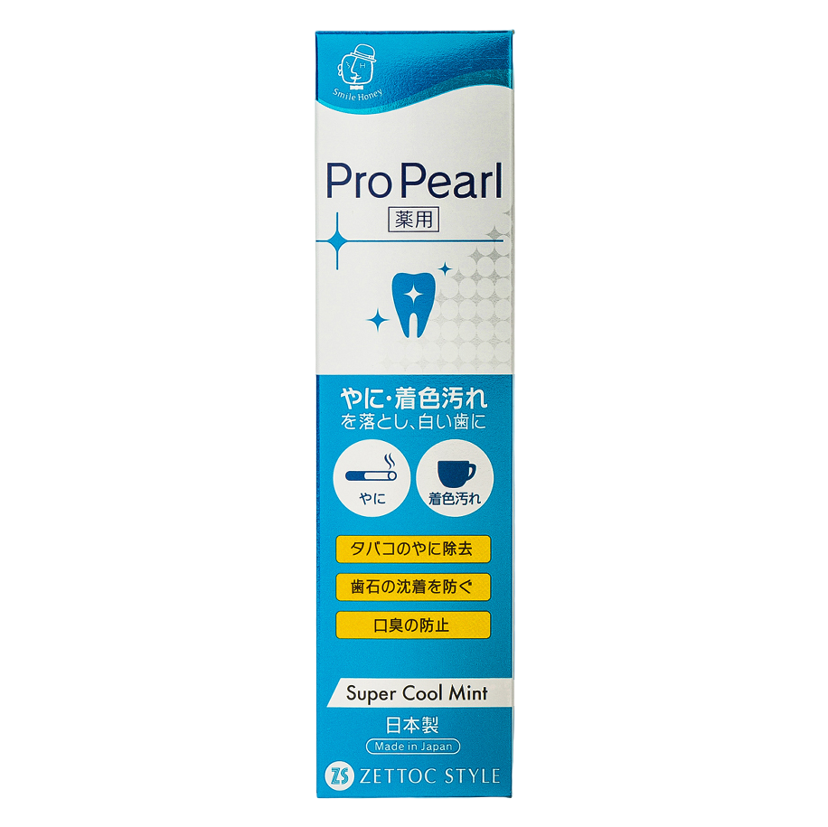 Зубна паста Zettoc Pro Pearl Cool Mint, з екстрактом м'яти, 100 г (4582118954308) - фото 1