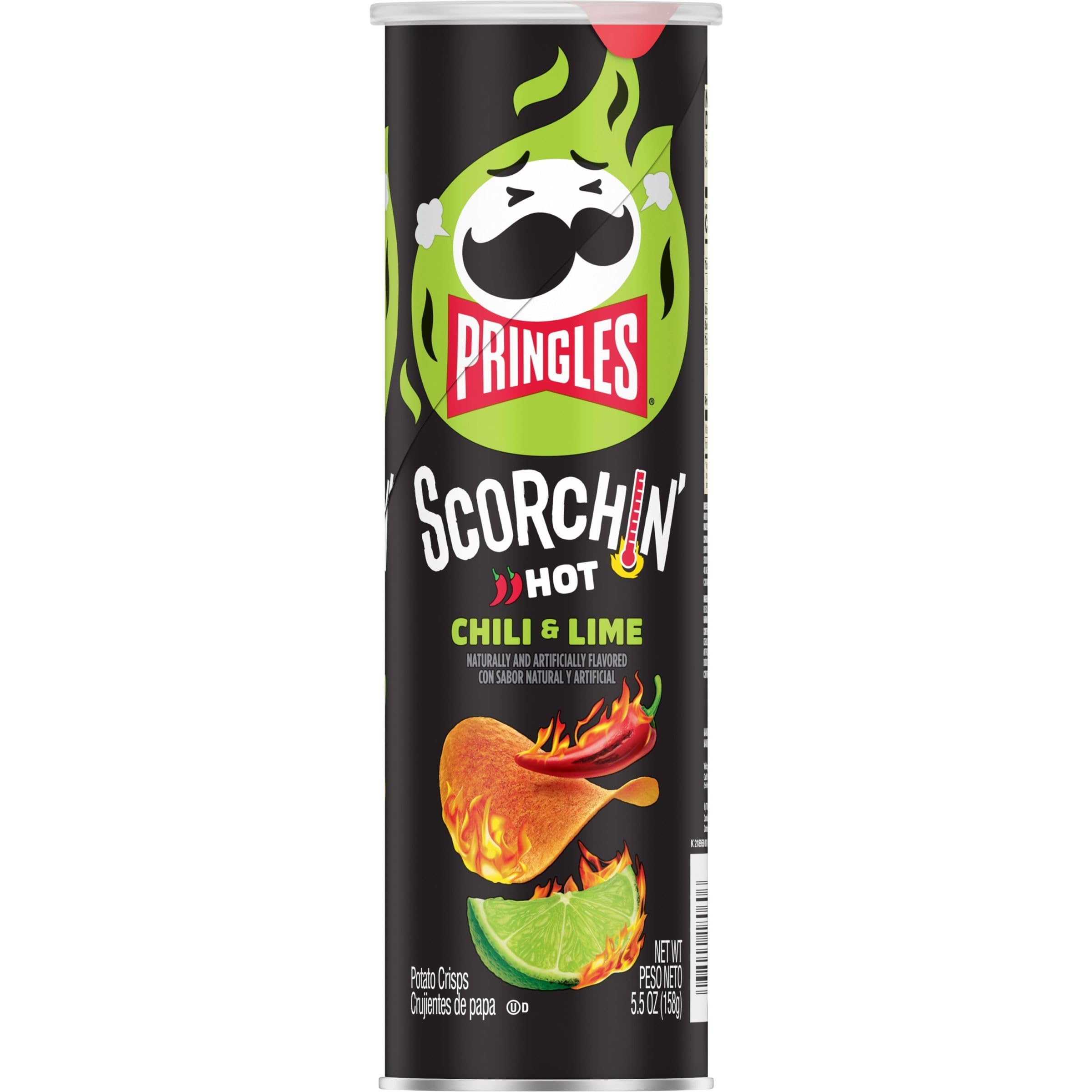 Чипсы Pringles Scorchin Chile & Lime 158 г (949363) - фото 1