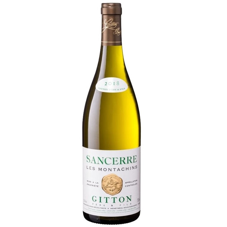 Вино Gitton Sancerre Les Montachins 2018, біле, сухе, 12%, 0,75 л (1218210) - фото 1