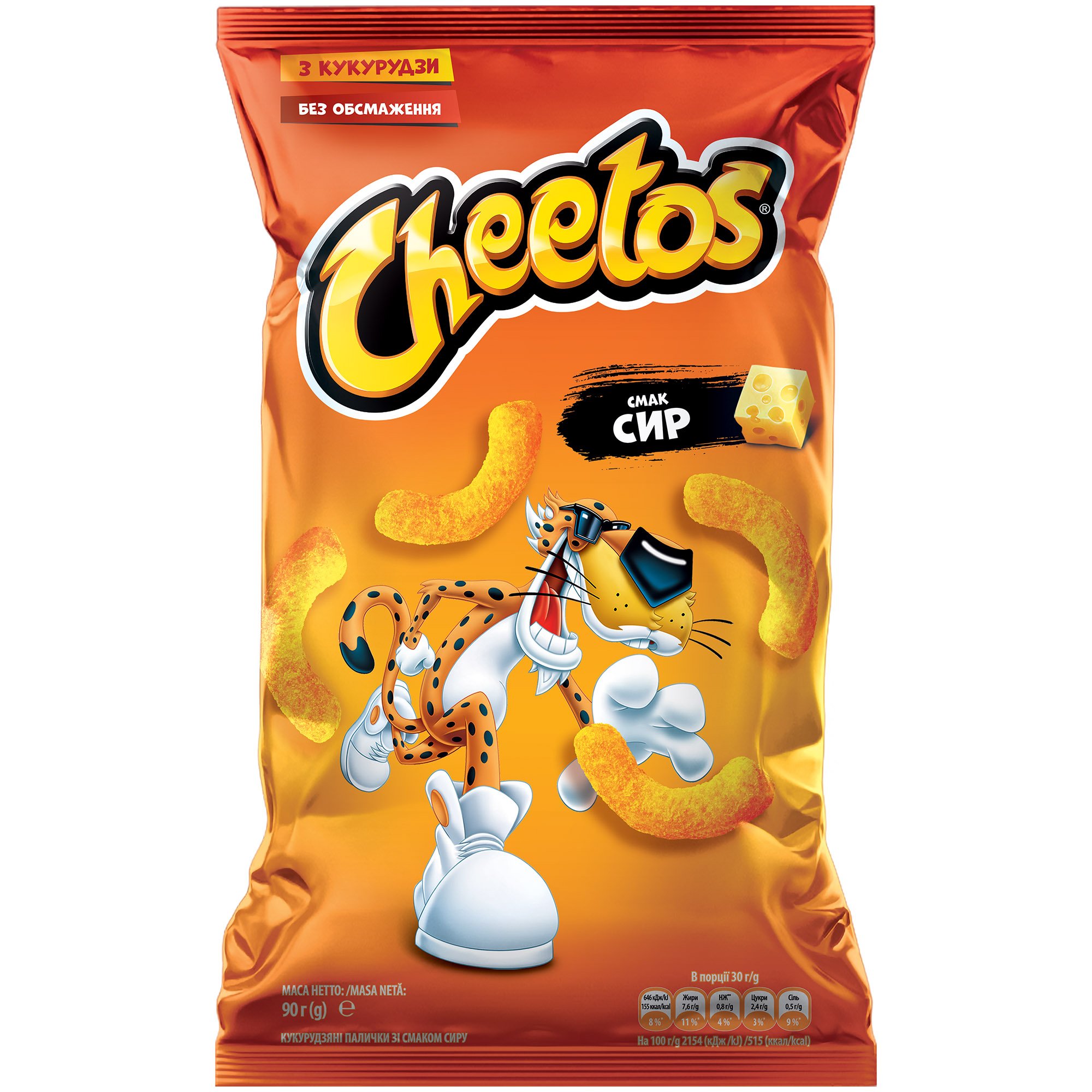 Палички кукурудзяні Cheetos зі смаком сиру, 90 г - фото 1