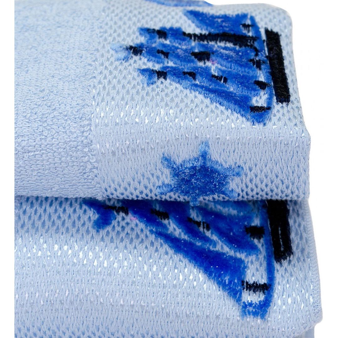 Набір махрових рушників Lorenzzo Veliero, 140х70/90х50/50х30 см, блакитний, 3 шт. (76-167-150) - фото 2