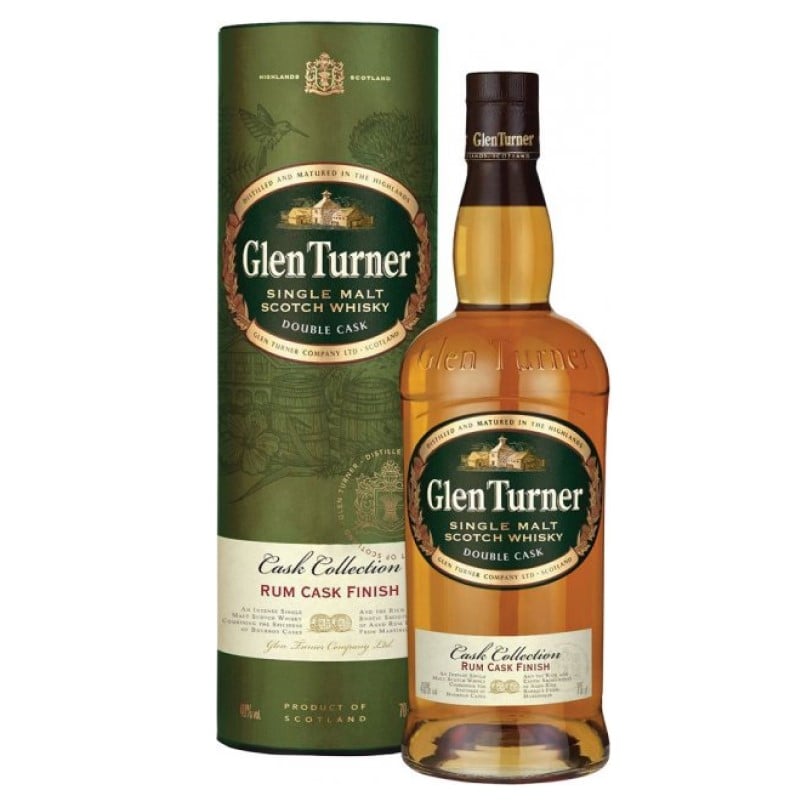 Віскі Glen Turner Rum Cask Finish, у подарунковій упаковці, 40%, 0,7 л - фото 1