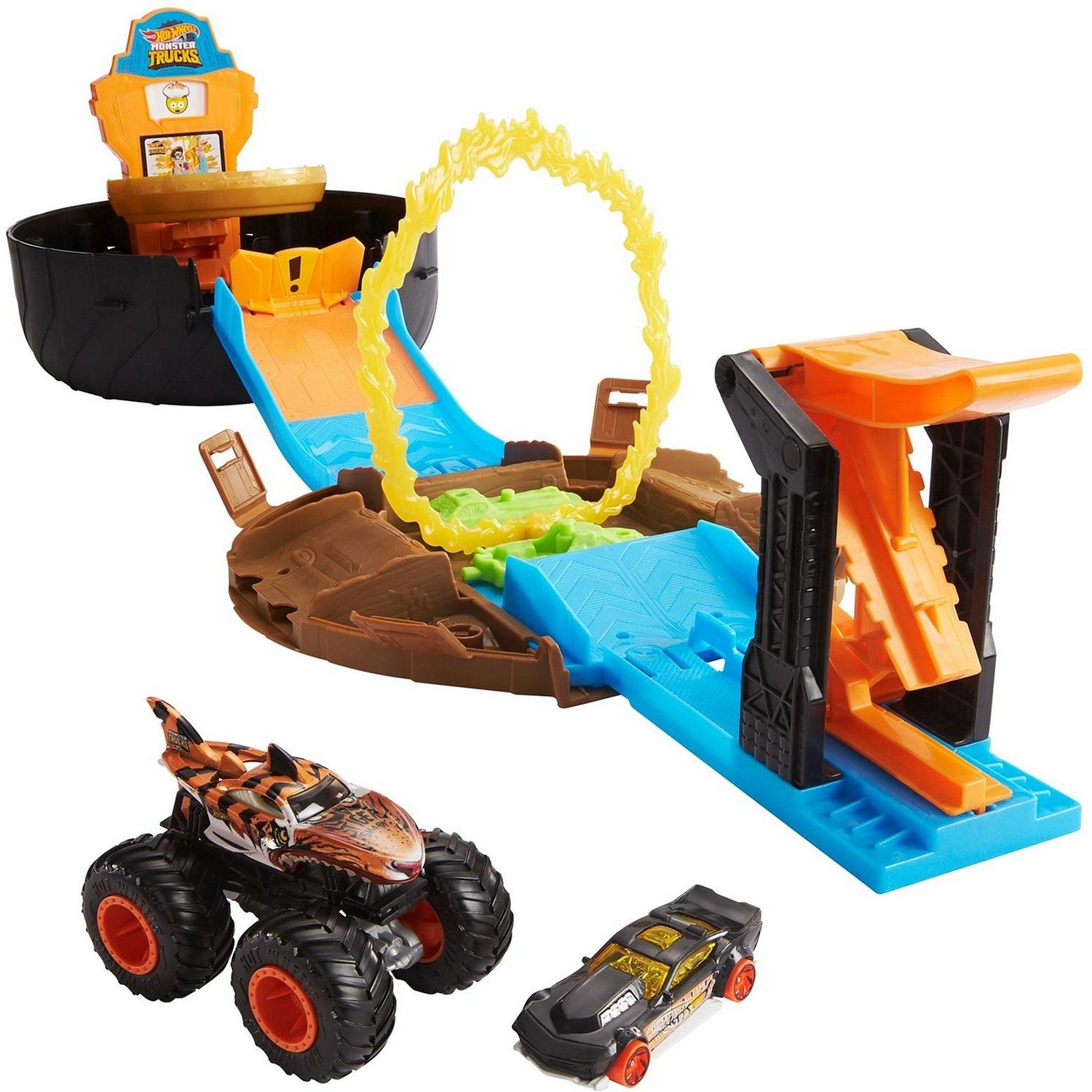 Игровой набор Hot Wheels Monster Trucks Трюки в шине (GVK48) - фото 1