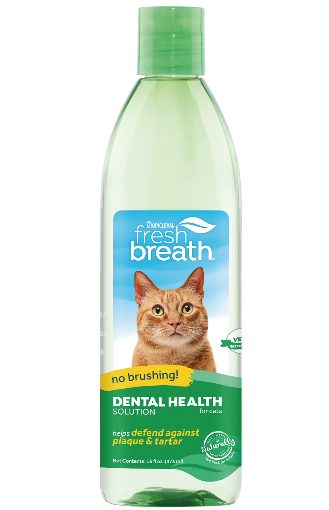 Фото - Ліки й вітаміни TropiClean Добавка у воду для котів  Fresh Breath, 473 мл  (1152)
