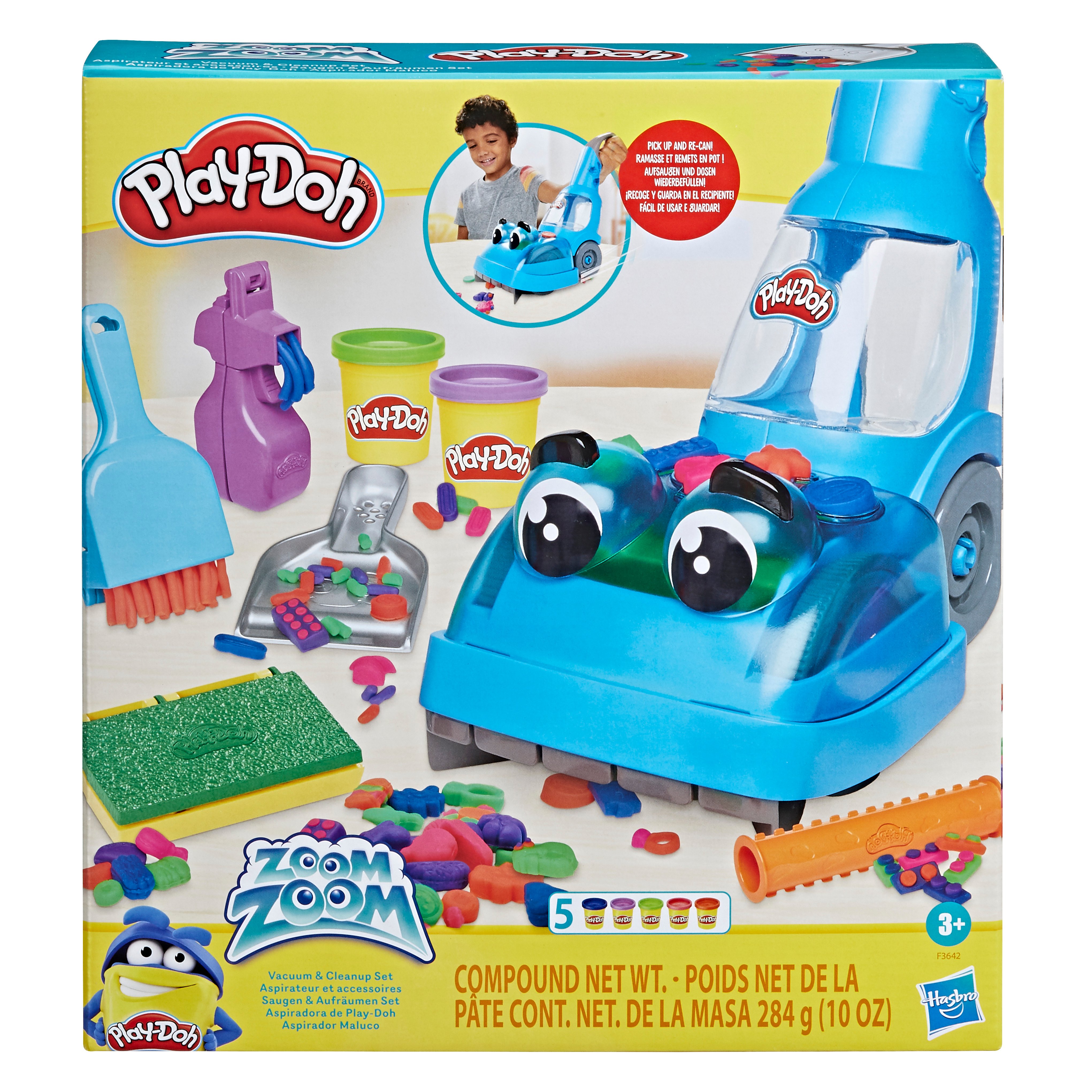 Набор для творчества с пластилином Play-Doh Пылесос Zoom Zoom (F3642) - фото 1