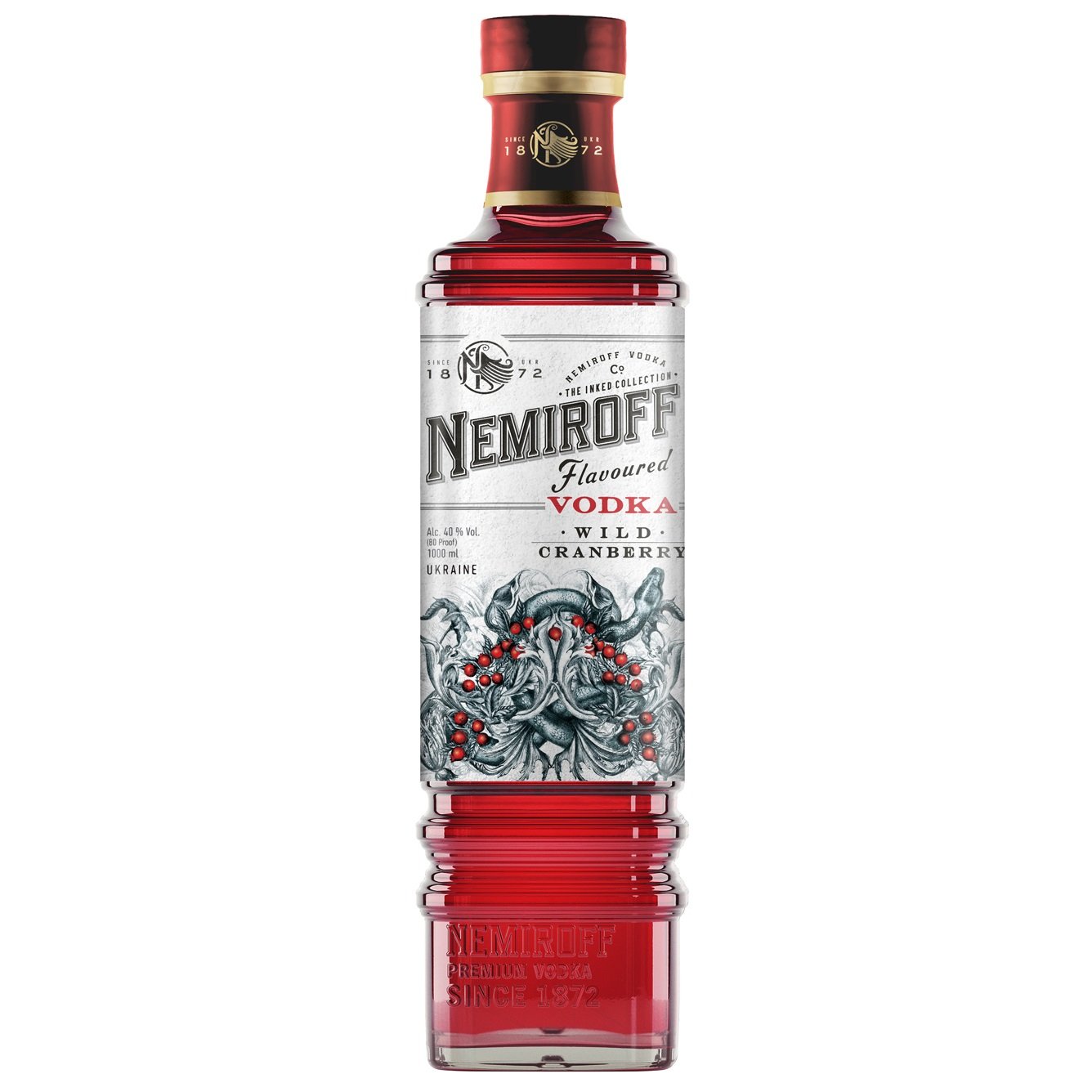 Настоянка Nemiroff Wild Cranberry 40% 1 л - фото 1