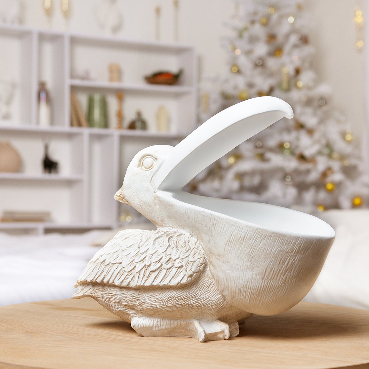Статуетка декоративна МВМ My Home Пелікан, біла (DH-ST-04 WHITE) - фото 5