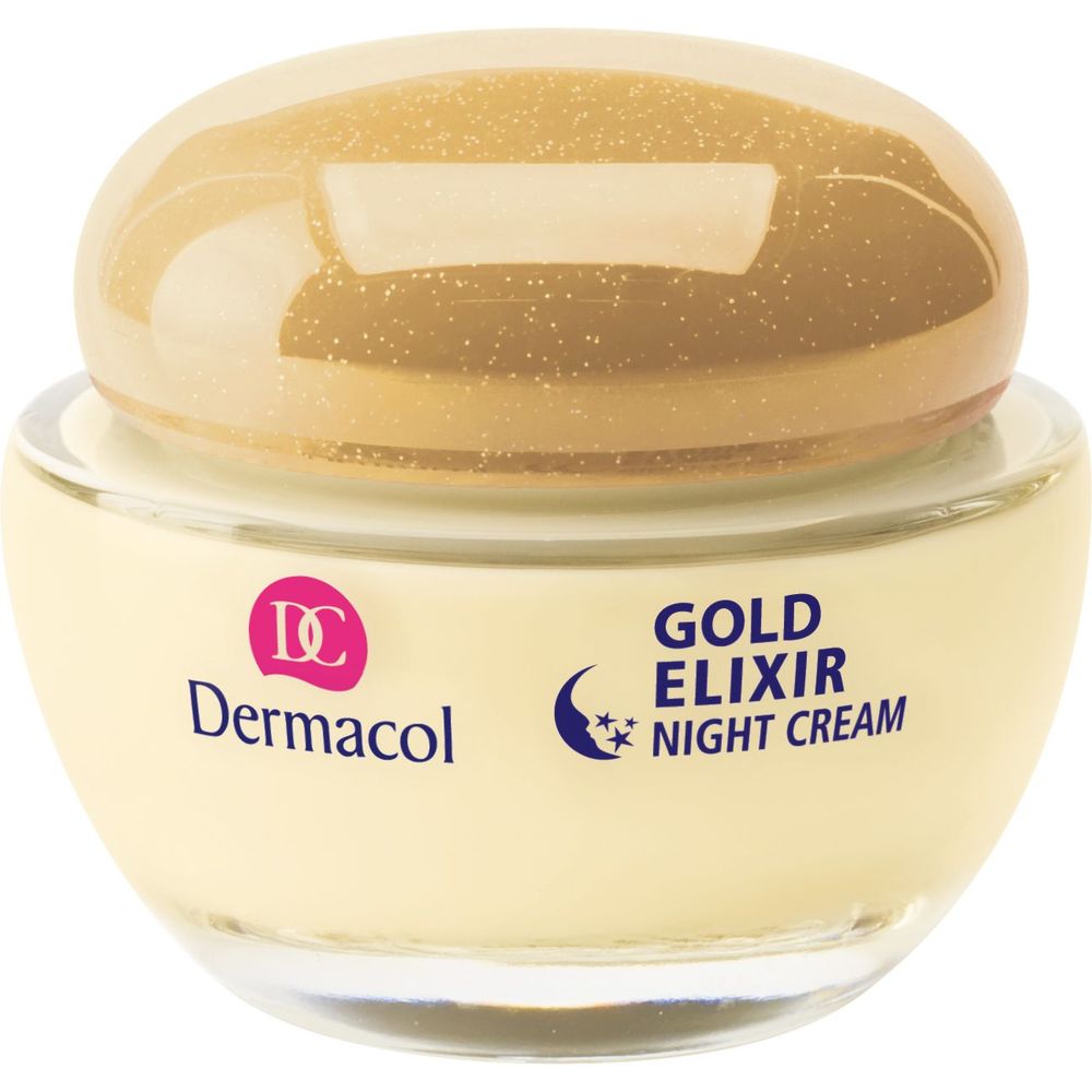 Крем нічний омолоджуючий Dermacol Gold Elixir Rejuvenating Caviar Night Cream, 50 мл - фото 1