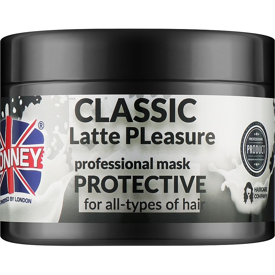 Маска для всіх типів волосся Ronney Professional Mask Classic Latte Pleasure Protective 300 мл - фото 1