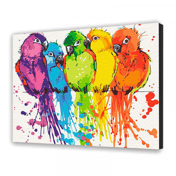 Картина за номерами ArtCraft Райдужні папуги 40x50 см (10617-AC) - фото 2