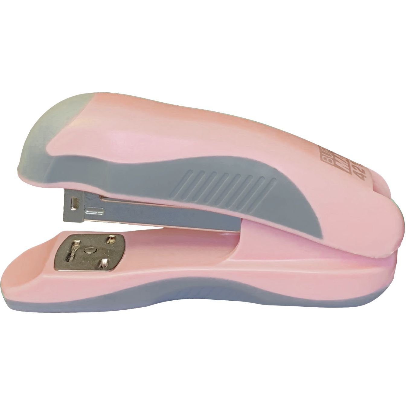 Степлер Buromax Pastel пластиковий №24/6, 26/6, 20 аркушів рожевий (BM.4215-10) - фото 1
