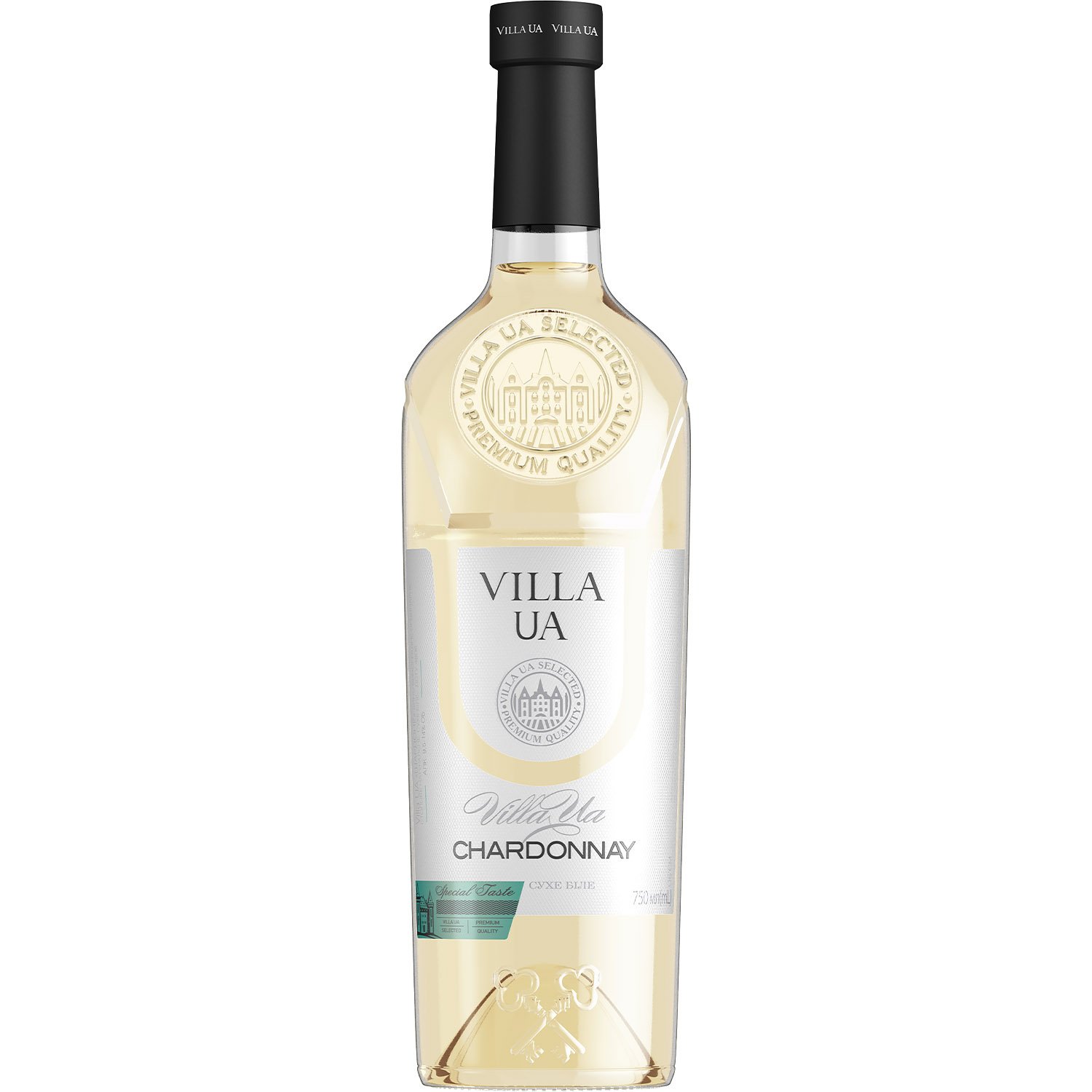 Вино Villa UA Шардоне белое сухое 0.75 л (550053) - фото 1
