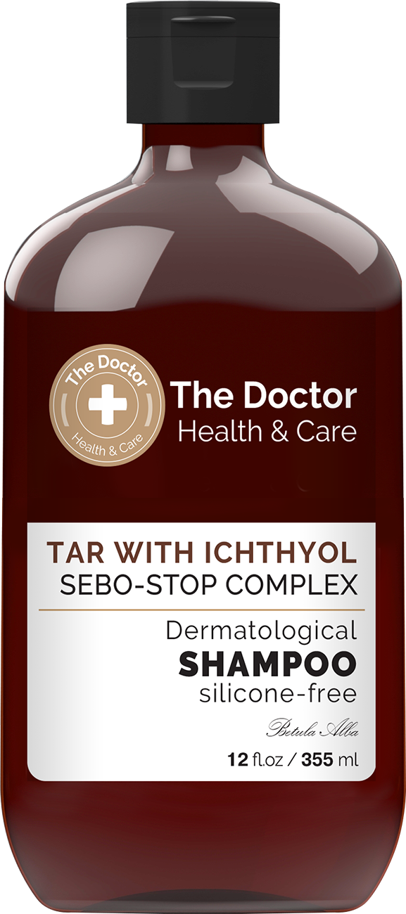 Шампунь The Doctor Health & Care Tar With Ichthyol + Sebo-Stop Complex Shampoo, 355 мл - фото 1