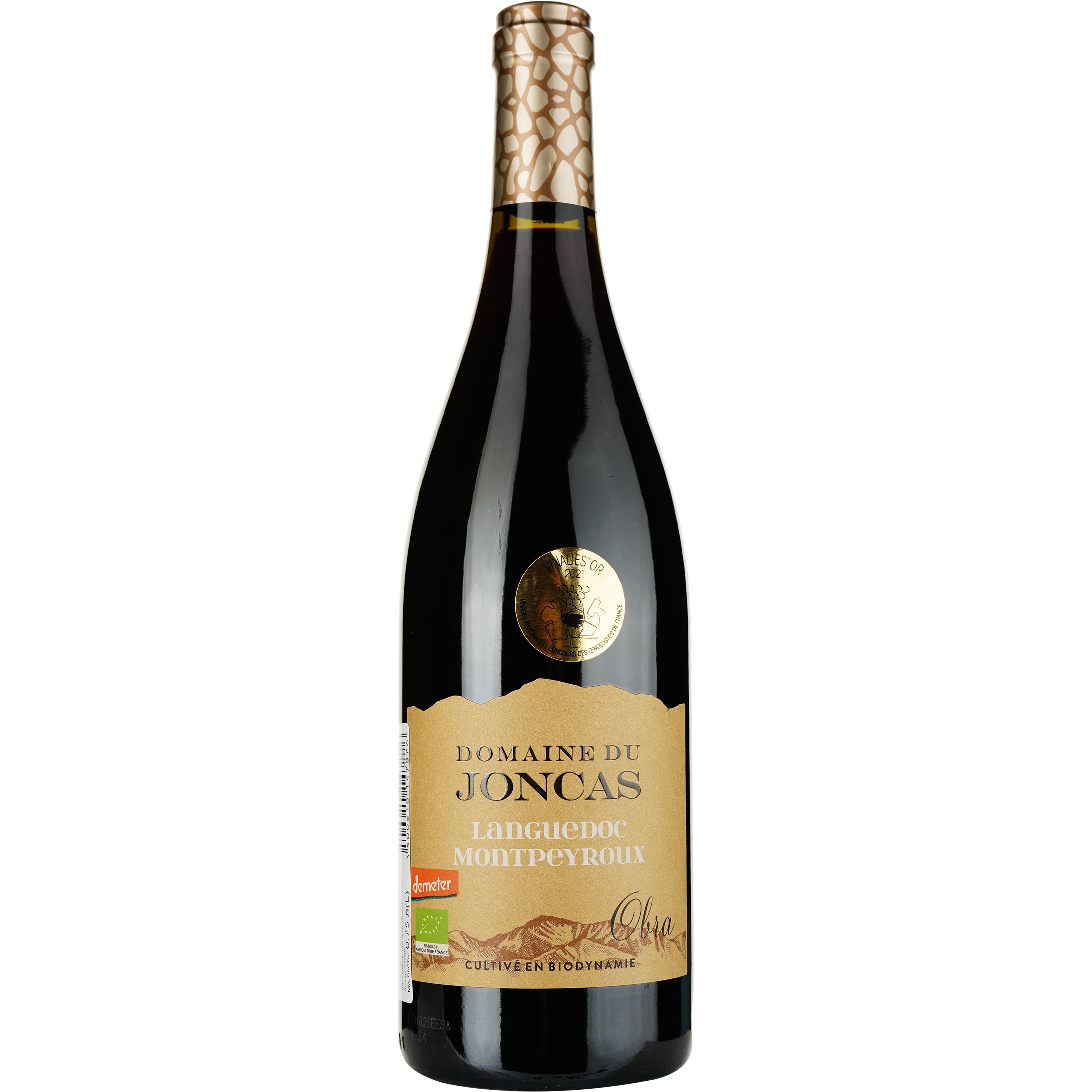 Вино Domaine Du Joncas Obra AOP Languedoc Montpeyroux 2019 красное сухое 0,75 л - фото 1