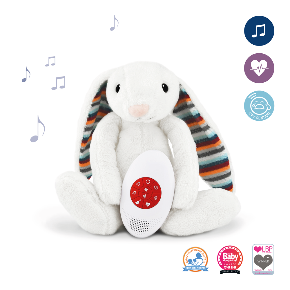 М'яка іграшка для новонародженого Zazu Bibi Кролик, 19 см (ZA-BIBI-01) - фото 2