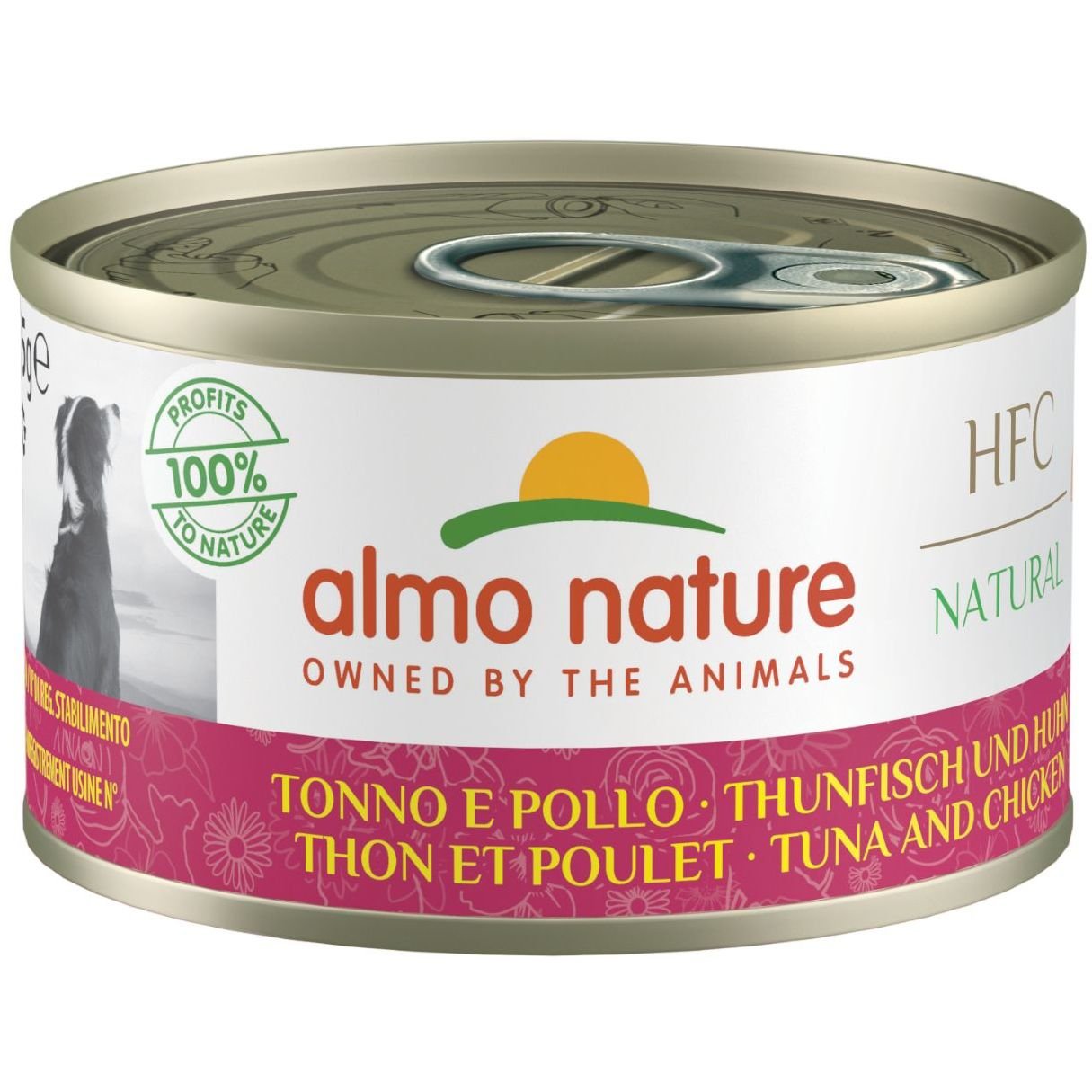 Акция!!! Набор влажного корма для собак Almo Nature HFC Dog Natural 4+1 тунец и курица 475 г (5 шт. х 95 г) - фото 2