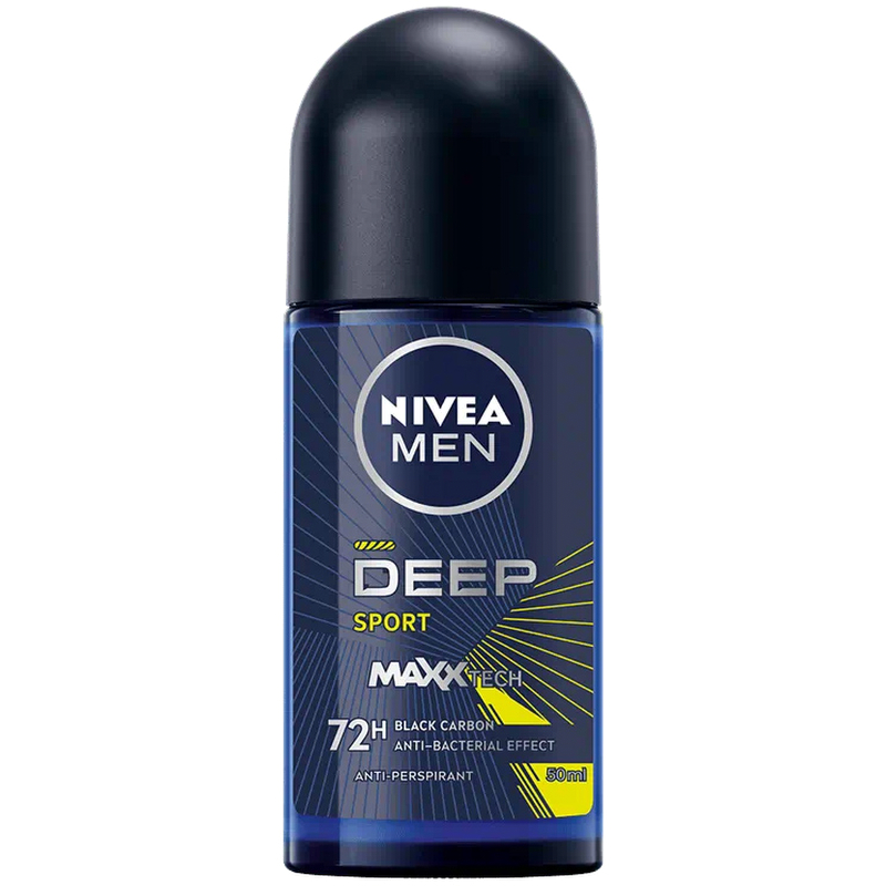 Антиперспірант Nivea Men Deep Sport з чорним вугіллям 50 мл (93388) - фото 1