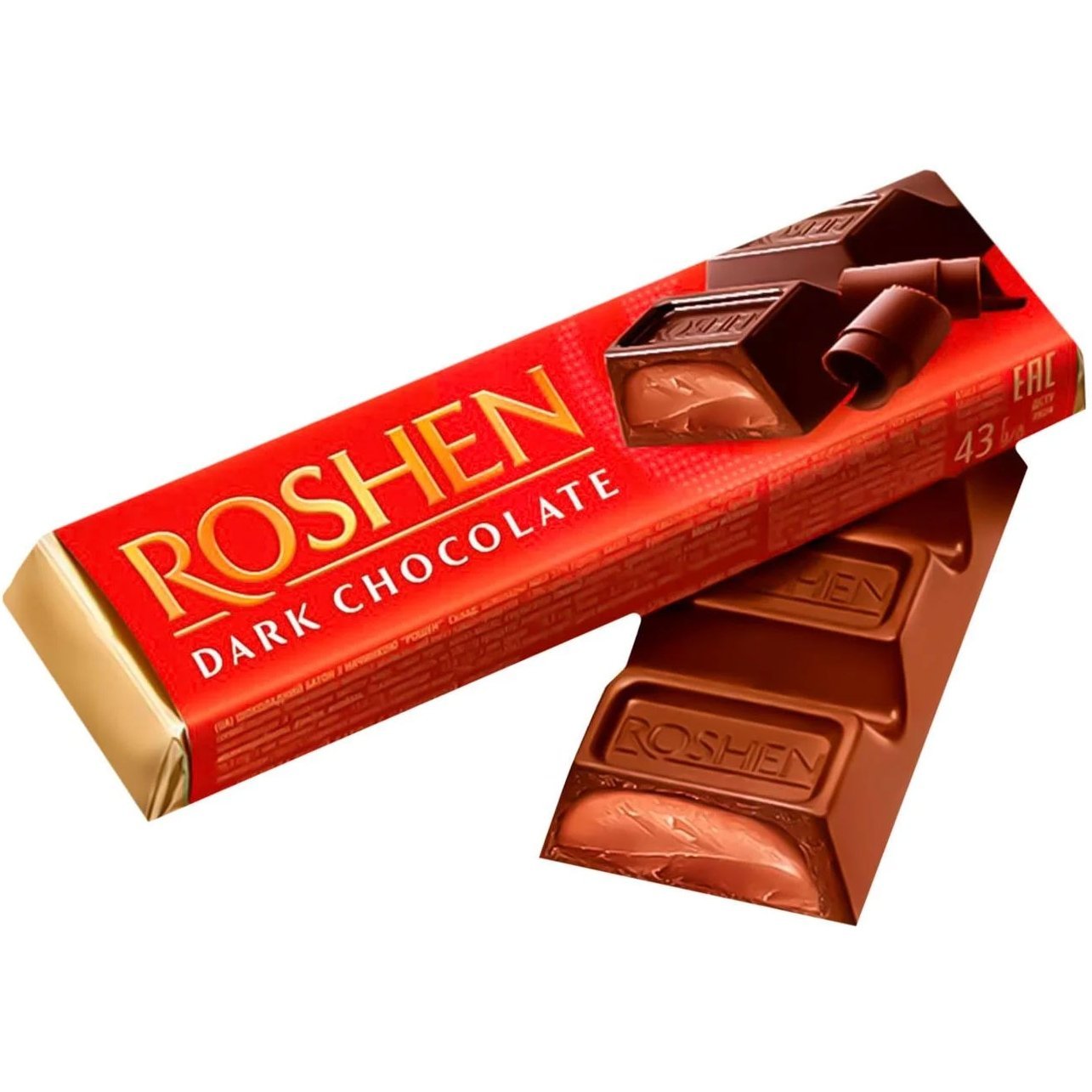 Шоколадный батончик Roshen Dark Chocolate 43 г - фото 2