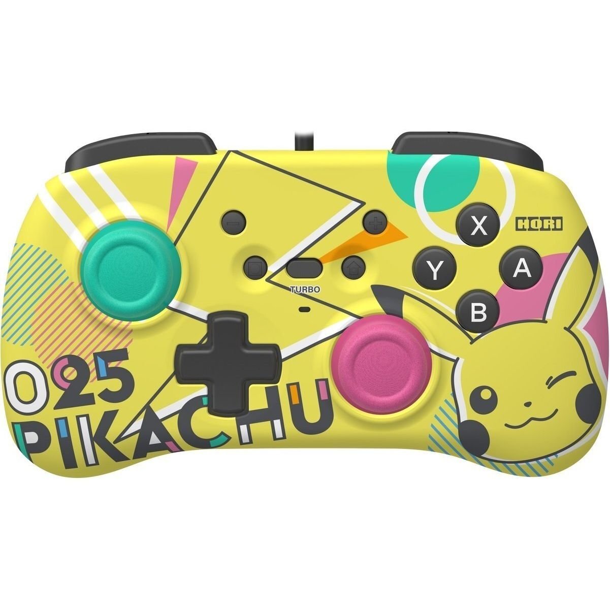 Геймпад проводной Horipad Mini (Pikachu Pop) для Nintendo Switch, Yellow (873124009033) - фото 1