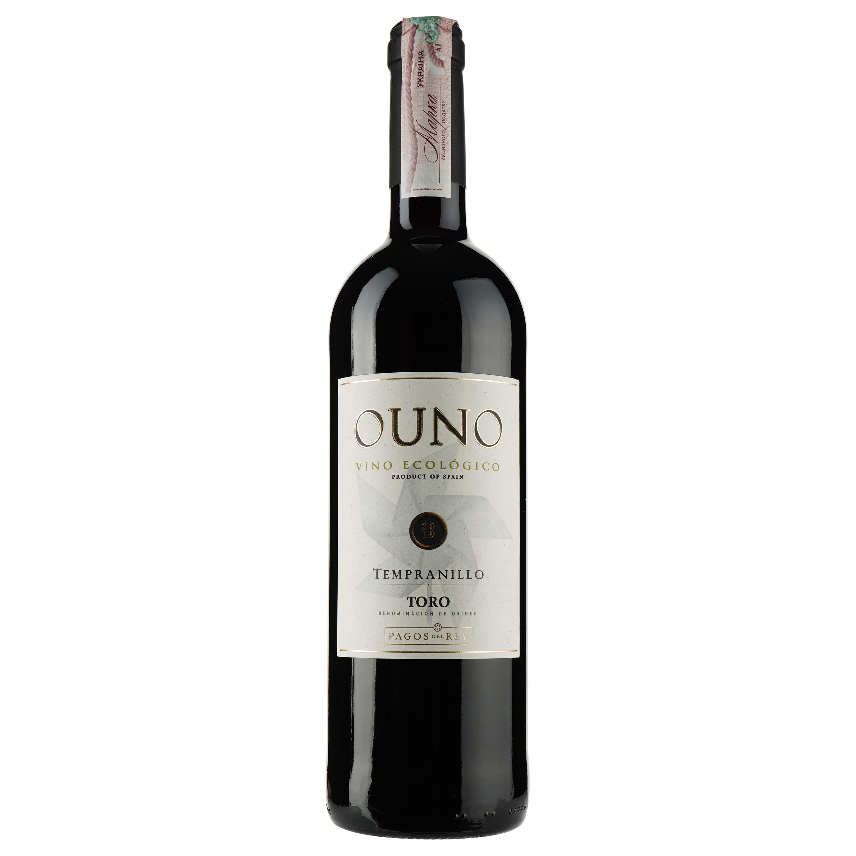 Вино Pagos del Rey Ouno Tempranillo Toro Organic, красное, сухое, 13,5%, 0,75 л - фото 1