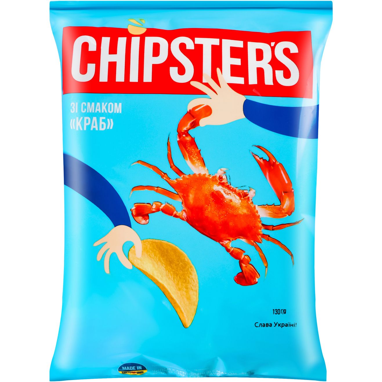 Чипси Chipster's зі смаком краба 130 г (608037) - фото 1