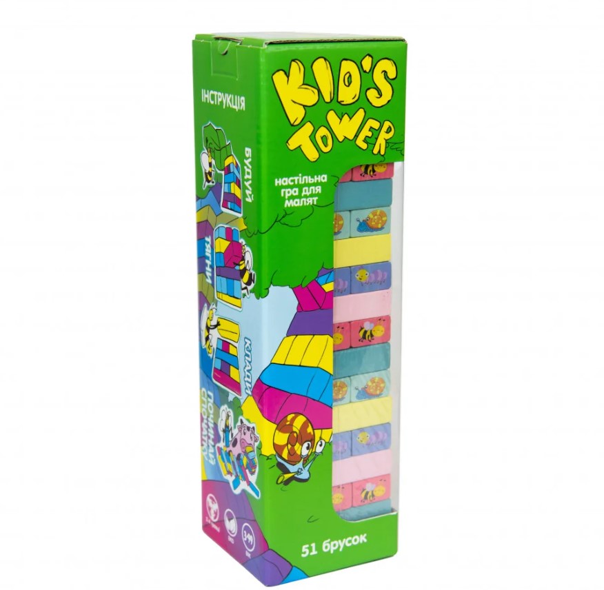 Развлекательная игра Strateg Kid's Tower, на украинском языке (30863) - фото 1