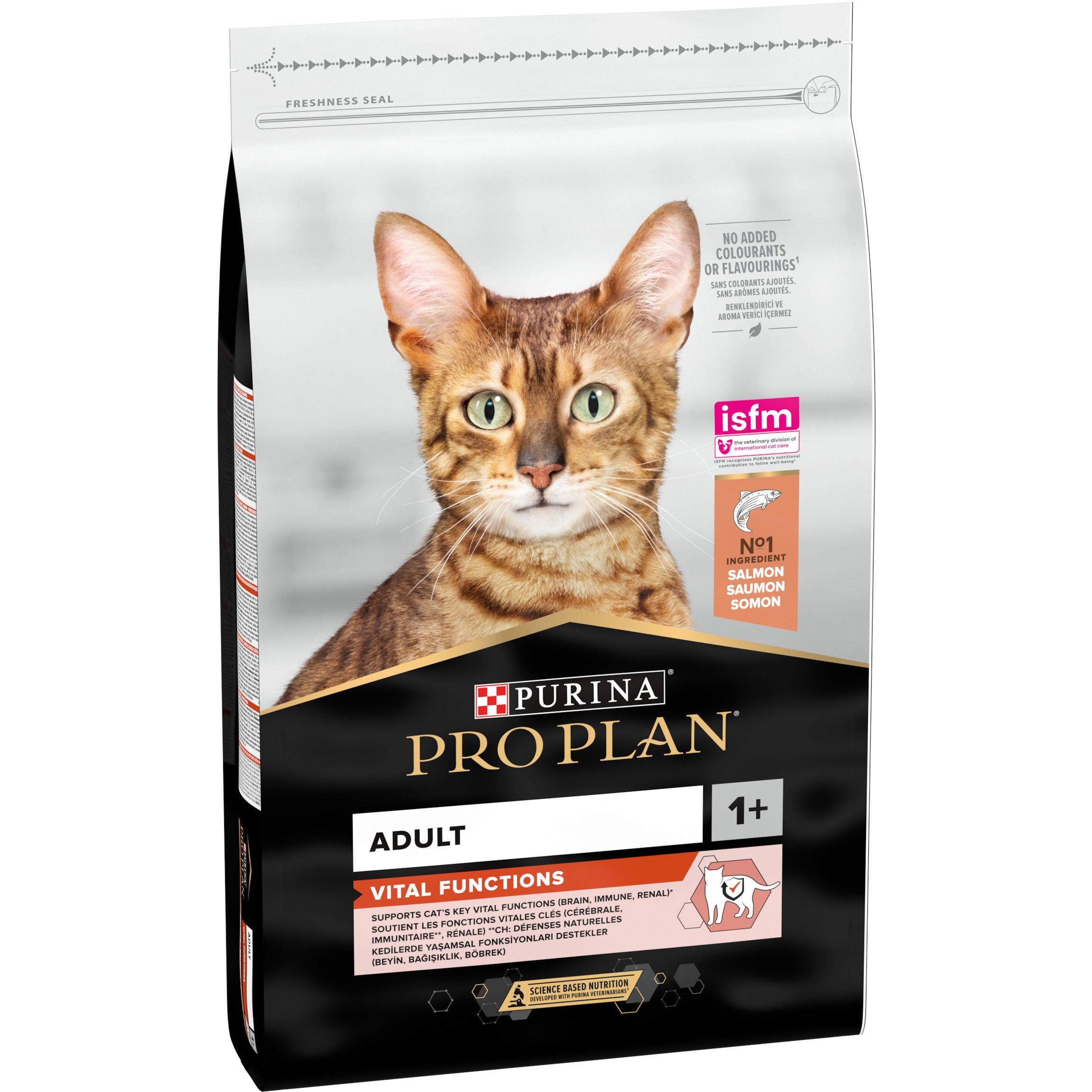 Сухой корм для взрослых кошек Purina Pro Plan Original, с лососем, 10 кг (12434269) - фото 2