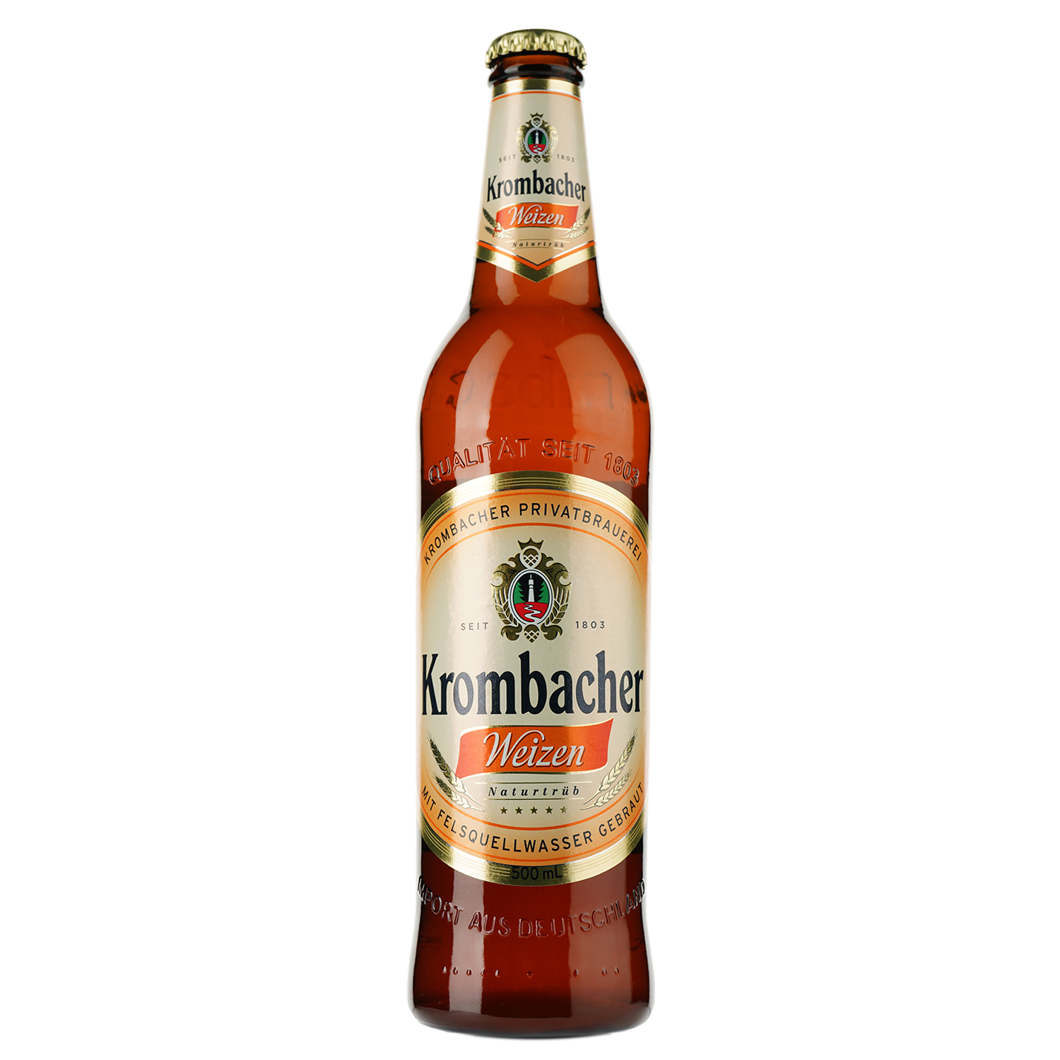 Пиво Krombacher Wheat, світле, нефільтроване, 5,3%, 0,5 л - фото 1