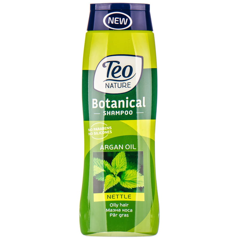 Шампунь для волосся Teo Nature Nettle, зелений, 400 мл (52781) - фото 1