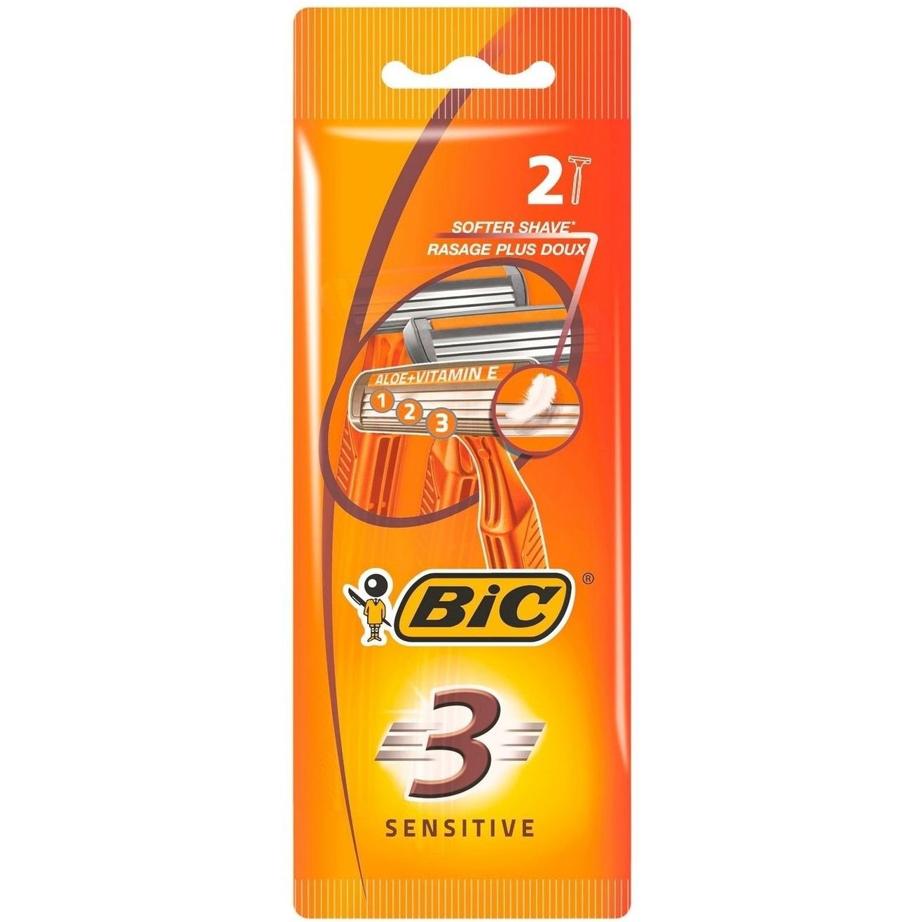 Станок для гоління Bic 3 Sensitive 2 шт. - фото 1