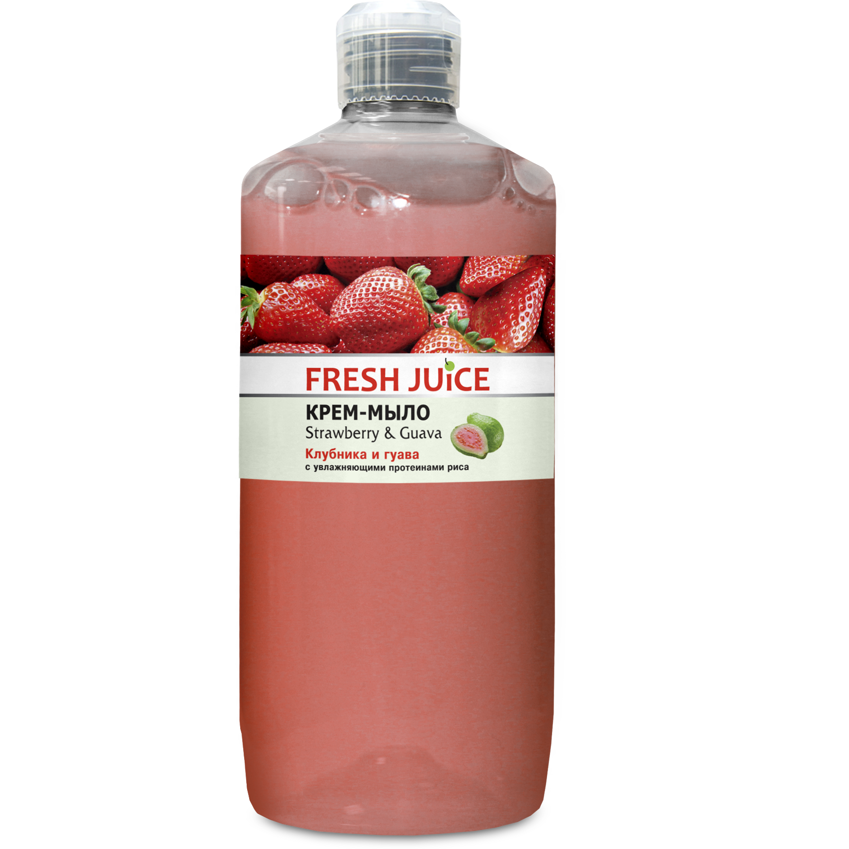 Крем-мило Fresh Juice Strawberry & Guava, 1 л. - фото 1