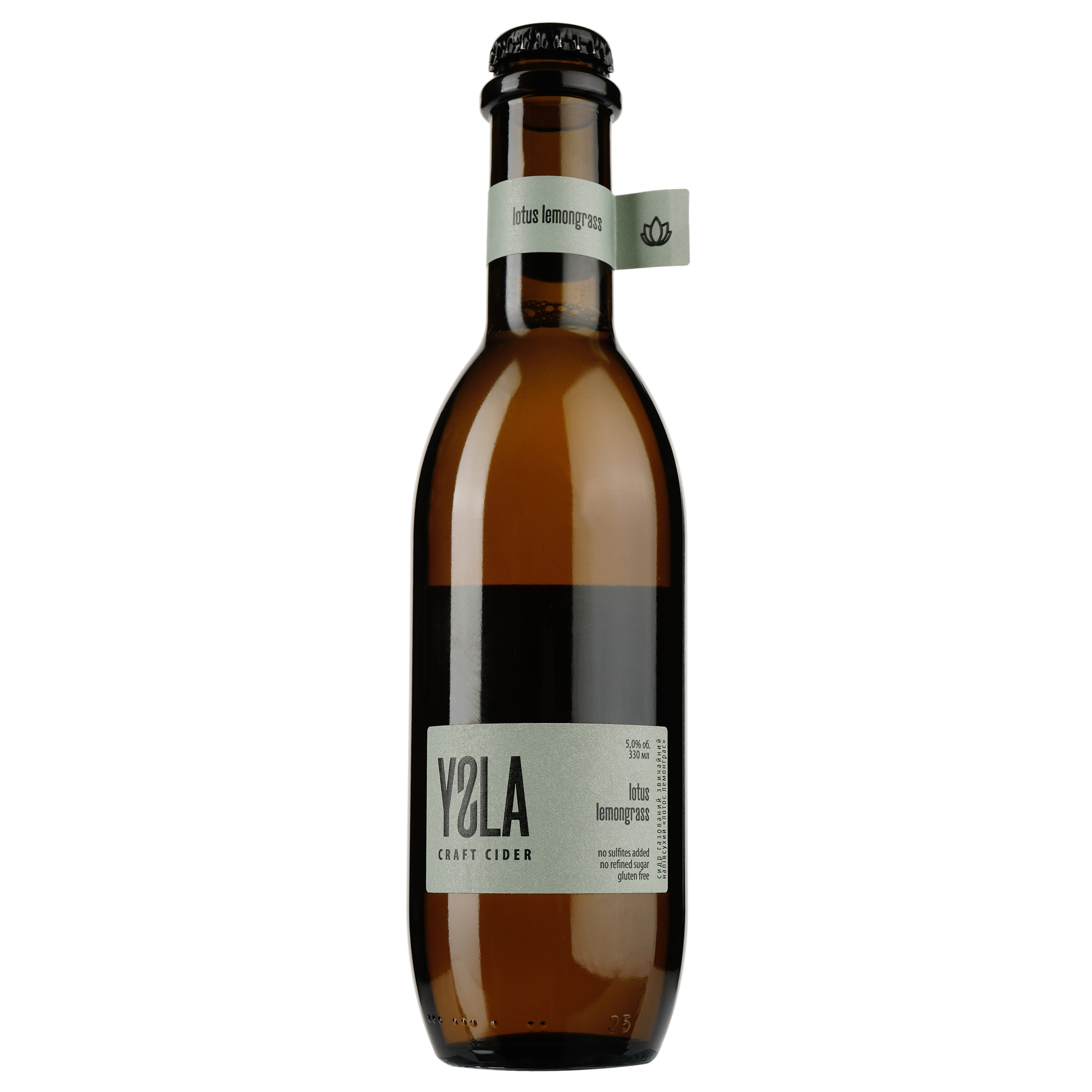 Сидр Ysla Craft Cider Lotus Lemongrass, полусухой, 5%, 0,33 л (913925) - фото 1
