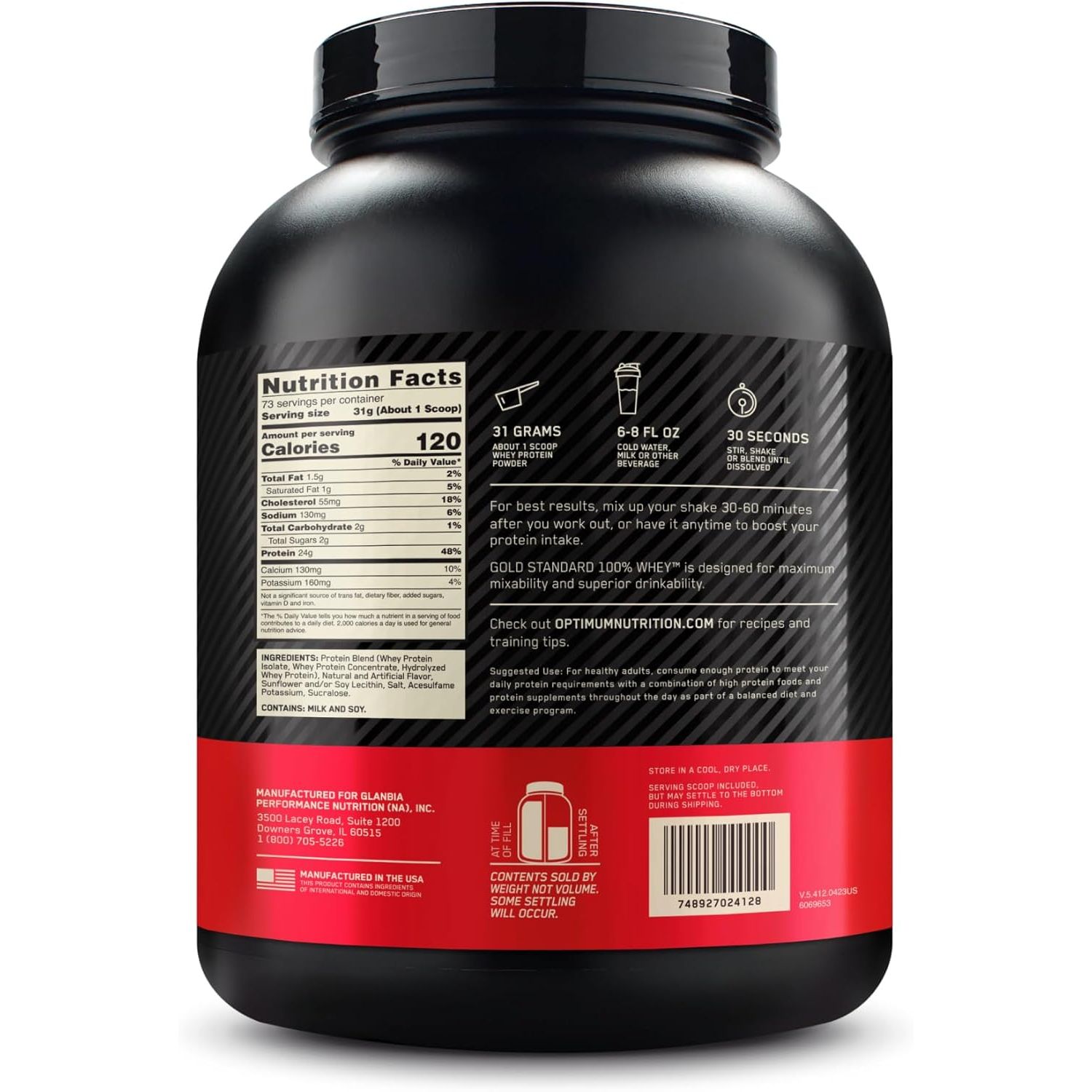 Сироватковий протеїн Optimum Nutrition Whey Gold Standard French vanilla 2.27 кг - фото 2