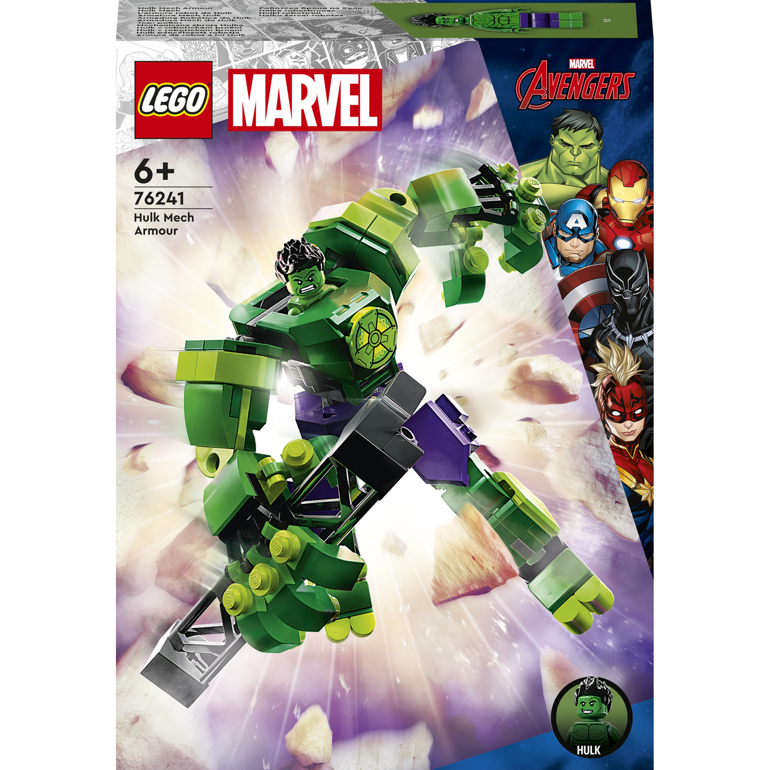 Конструктор LEGO Super Heroes Marvel Робоброня Халка 138 деталей (76241) - фото 1