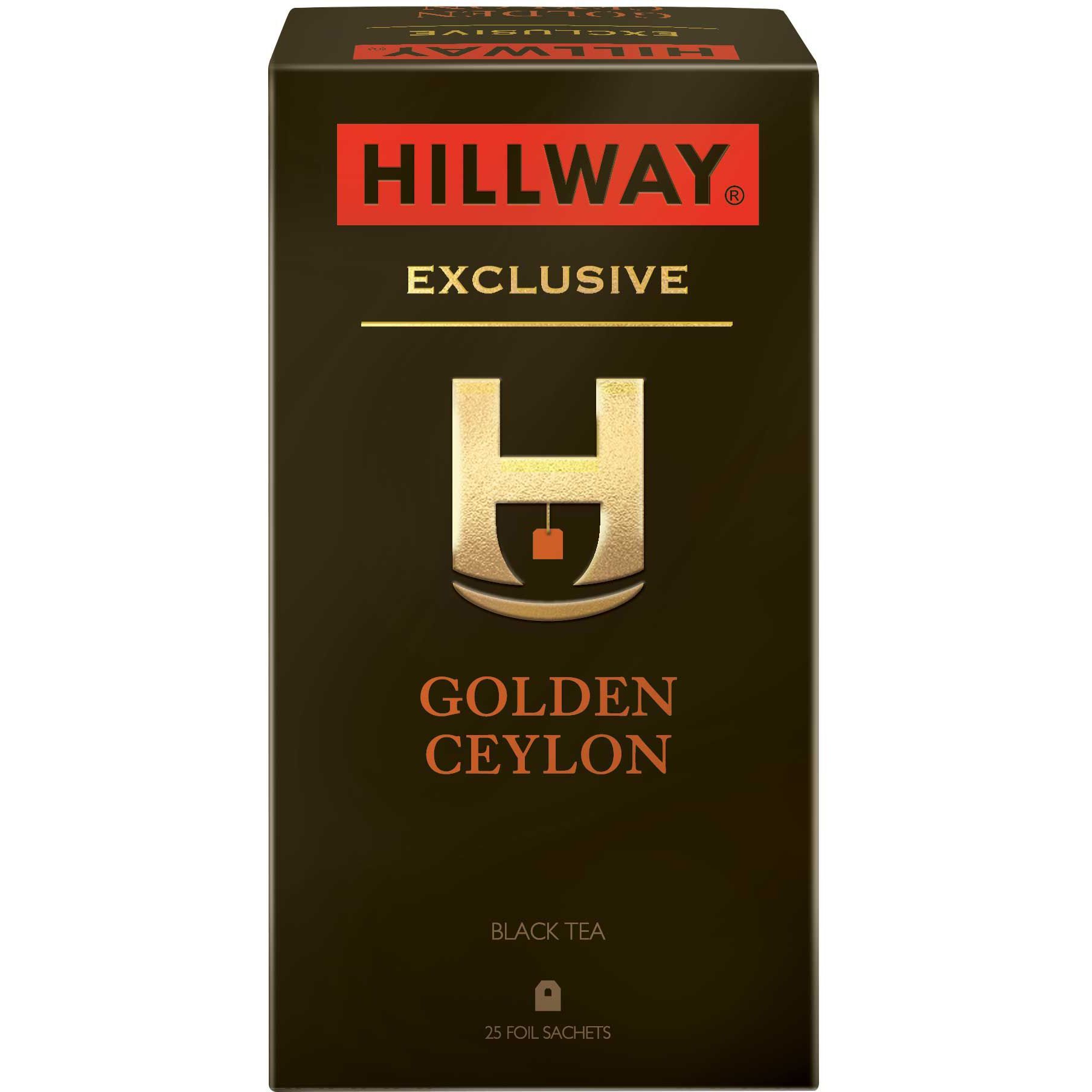 Чай черный Hillway Exclusive Golden Ceylon 50 г (25 шт. х 2 г) (842970) - фото 1