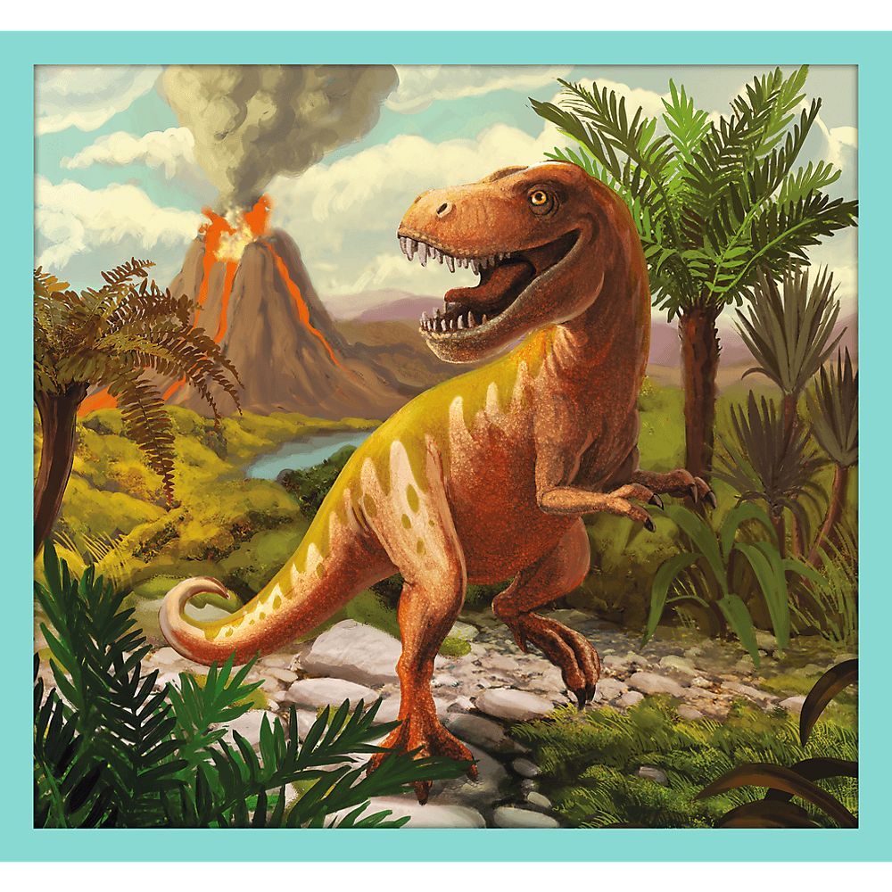Пазлы Trefl 10 в 1 Знакомьтесь со всеми динозаврами - фото 3