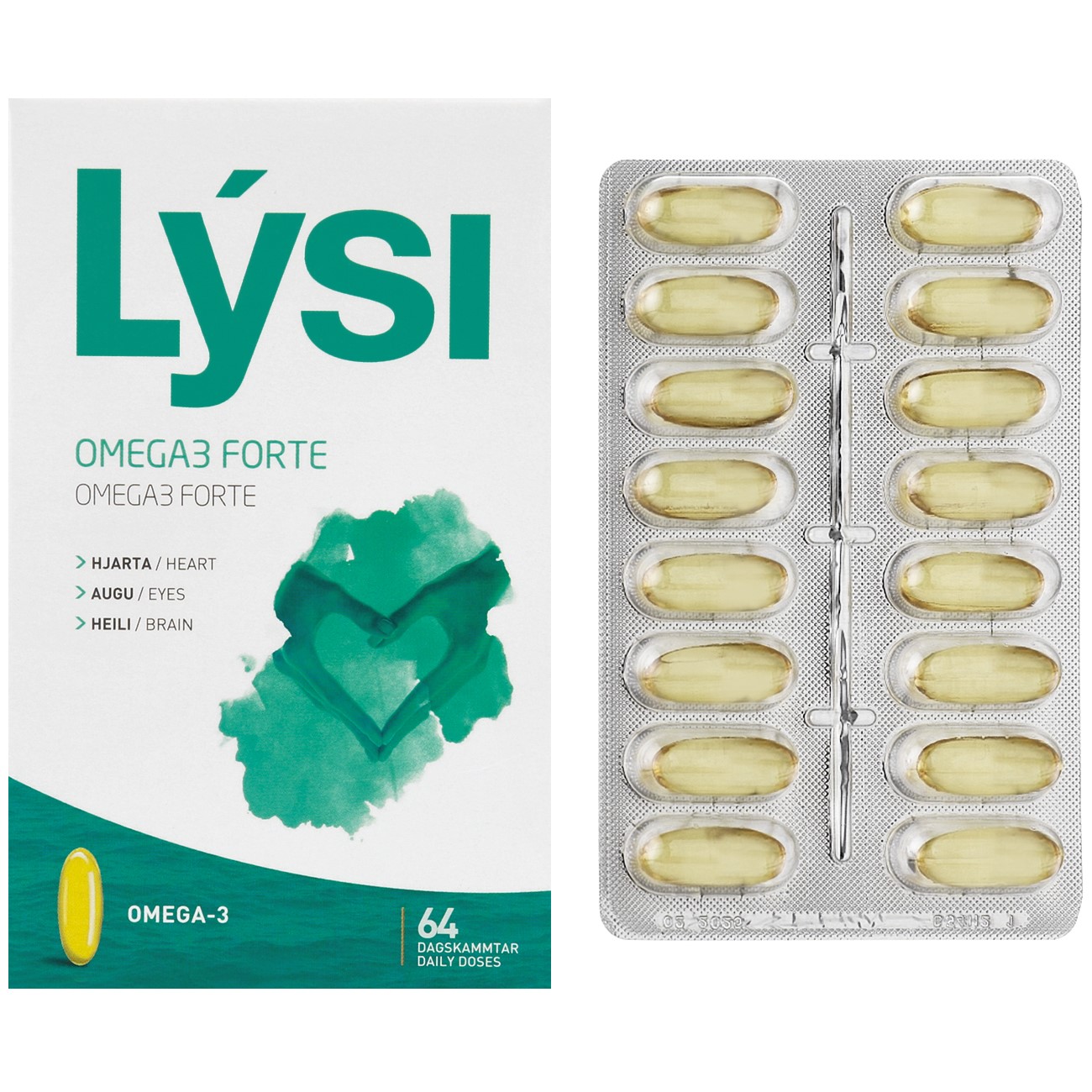 Омега-3 Lysi Forte капсулы 1000 мг №64 - фото 1