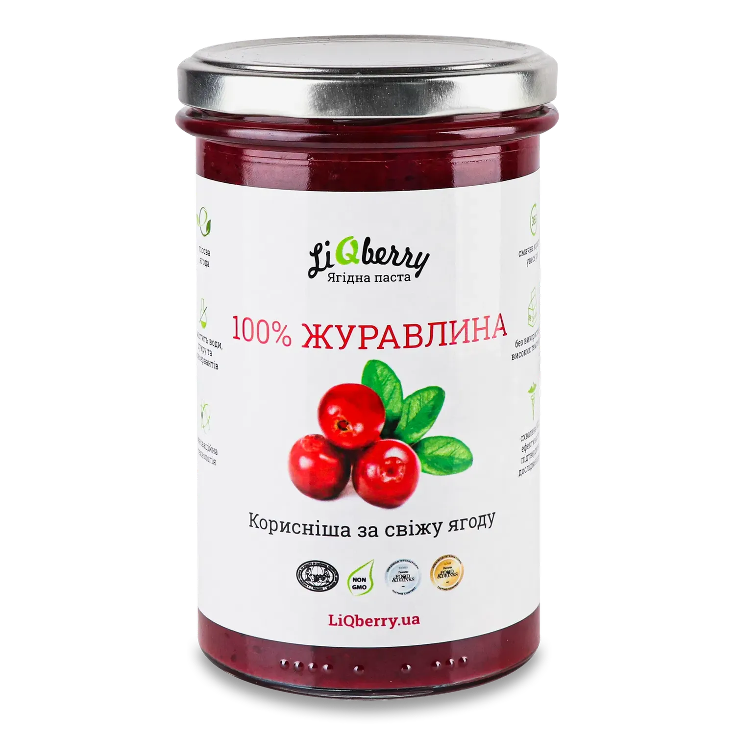 Паста LiQberry клюквенная 0.545 л - фото 1