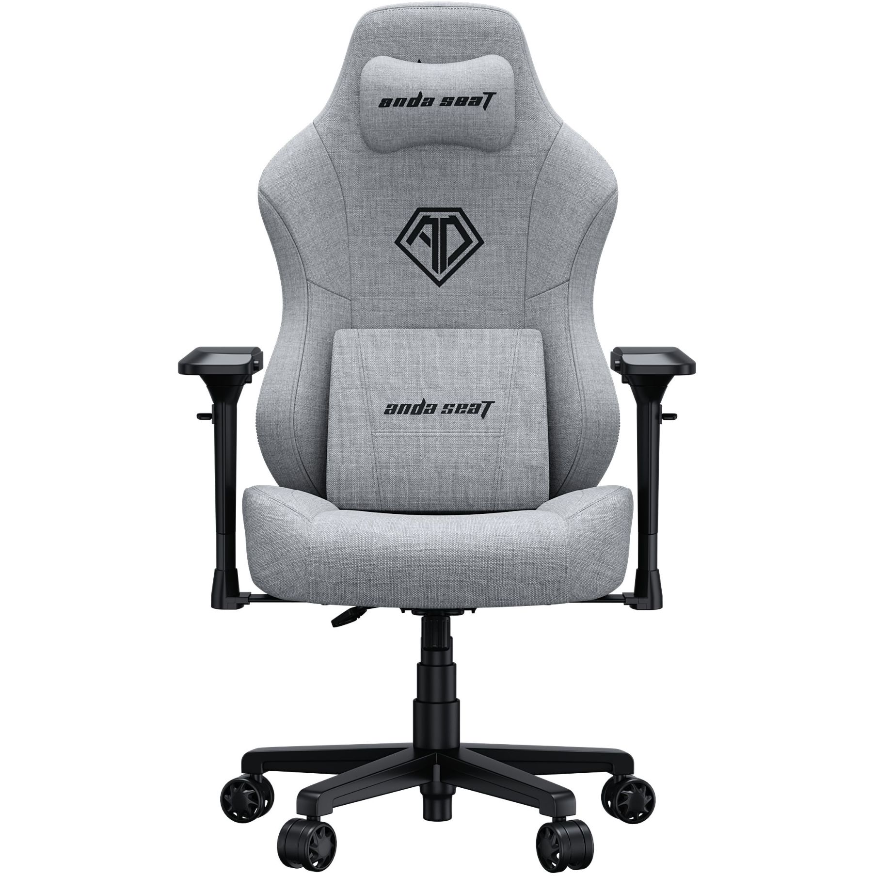 Кресло игровое Anda Seat Phantom 3 Pro Size L Grey Fabric (AD18YC-06-GF) - фото 1