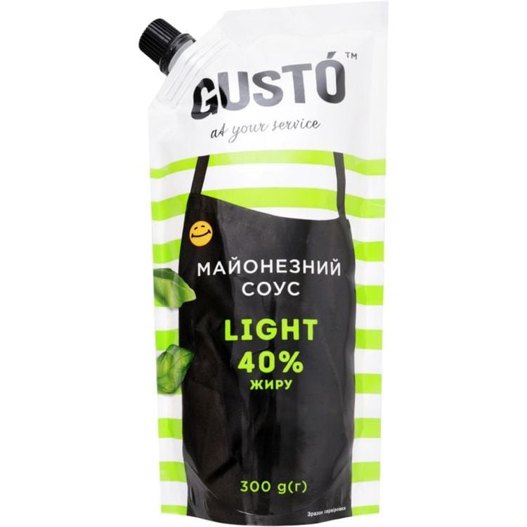 Соус Gusto Light майонезний 40%, 300 г (788125) - фото 1