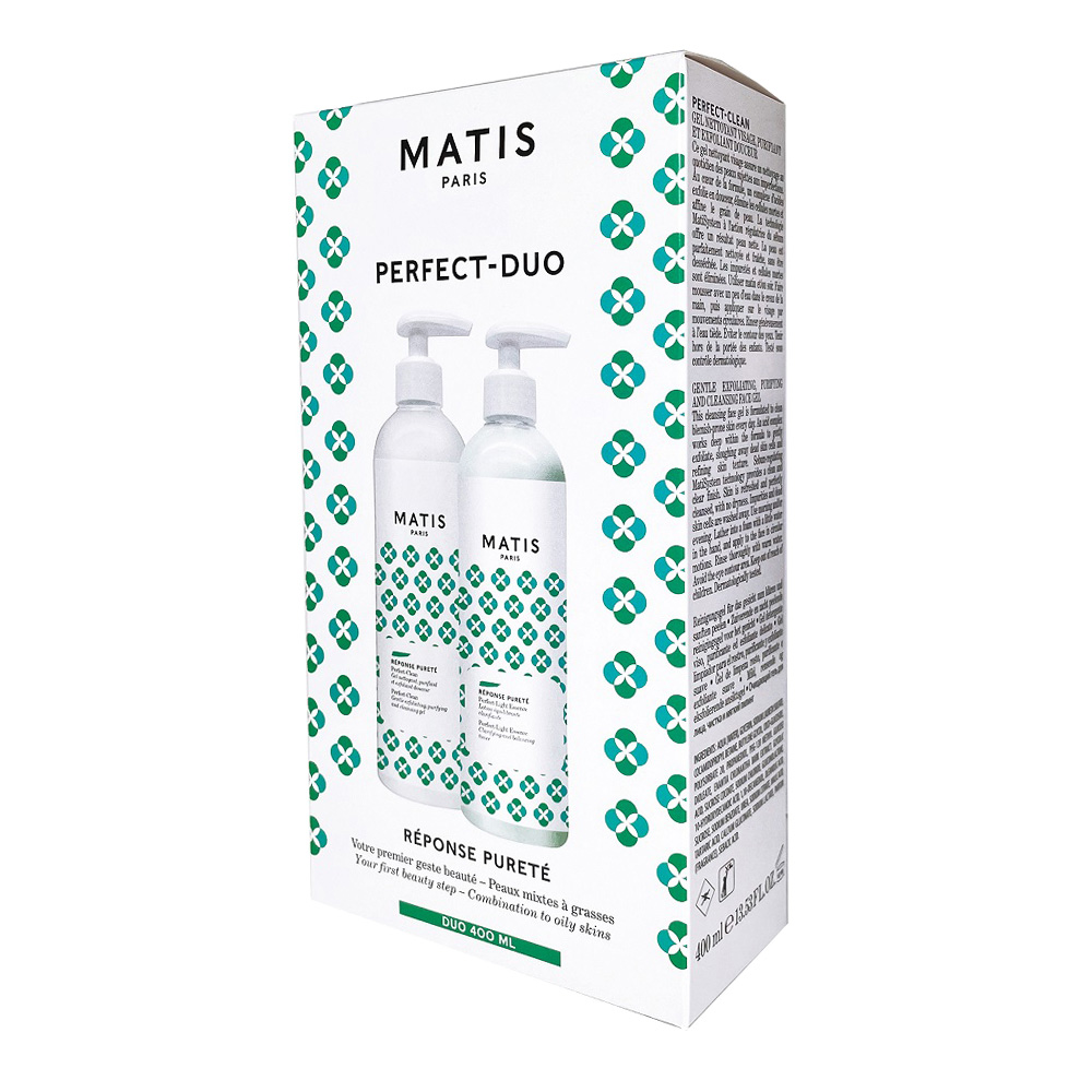 Набор для ухода за лицом Matis Reponse Purete Очищающий гель для лица Matis Reponse Perfect-Clean Gel 400 мл + Очищающий лосьон для лица Matis Reponse Perfect-Light Essence 400 мл - фото 3